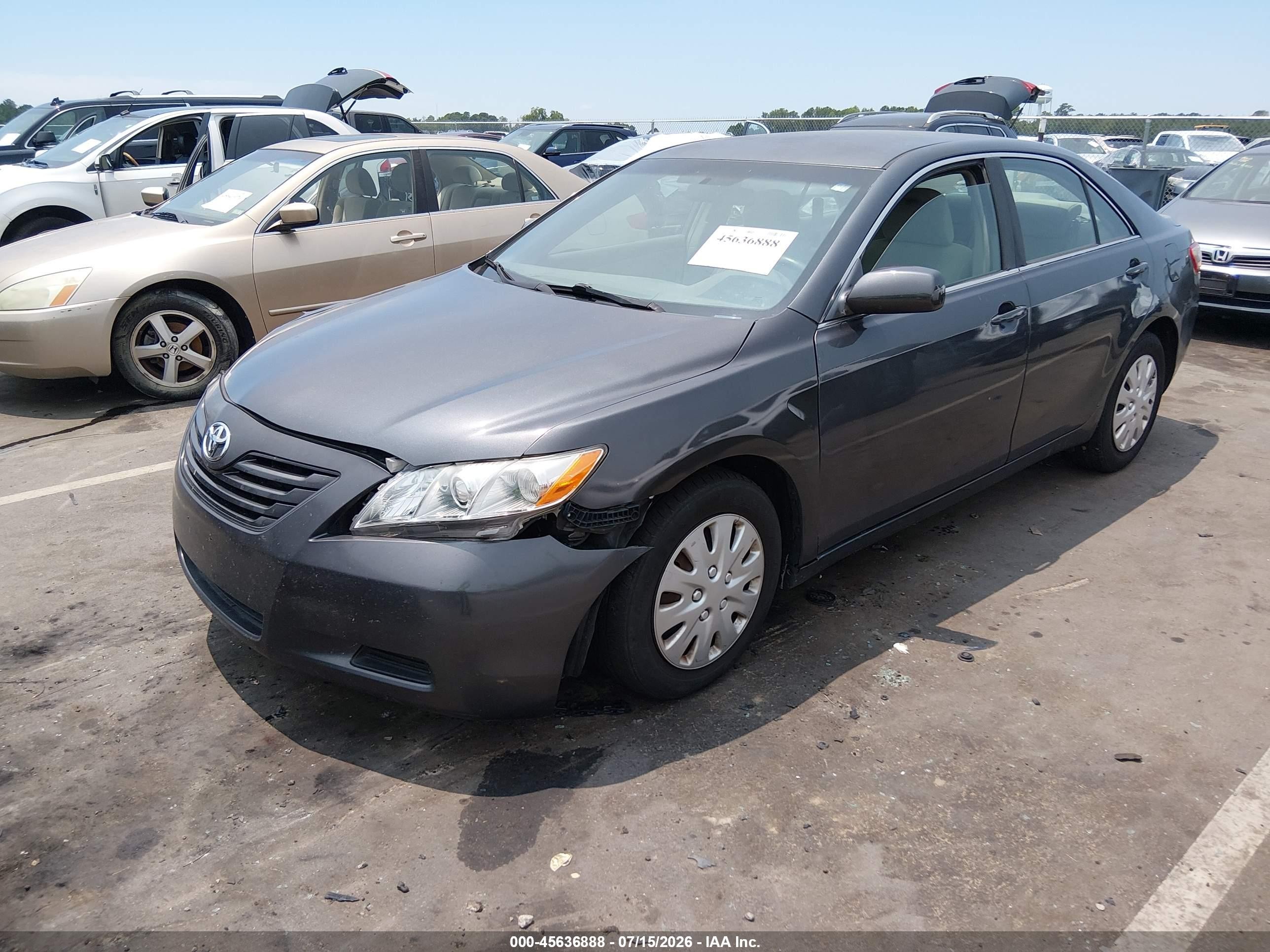 2008 Toyota Camry Le Gray vin: 4T1BE46K58U783049