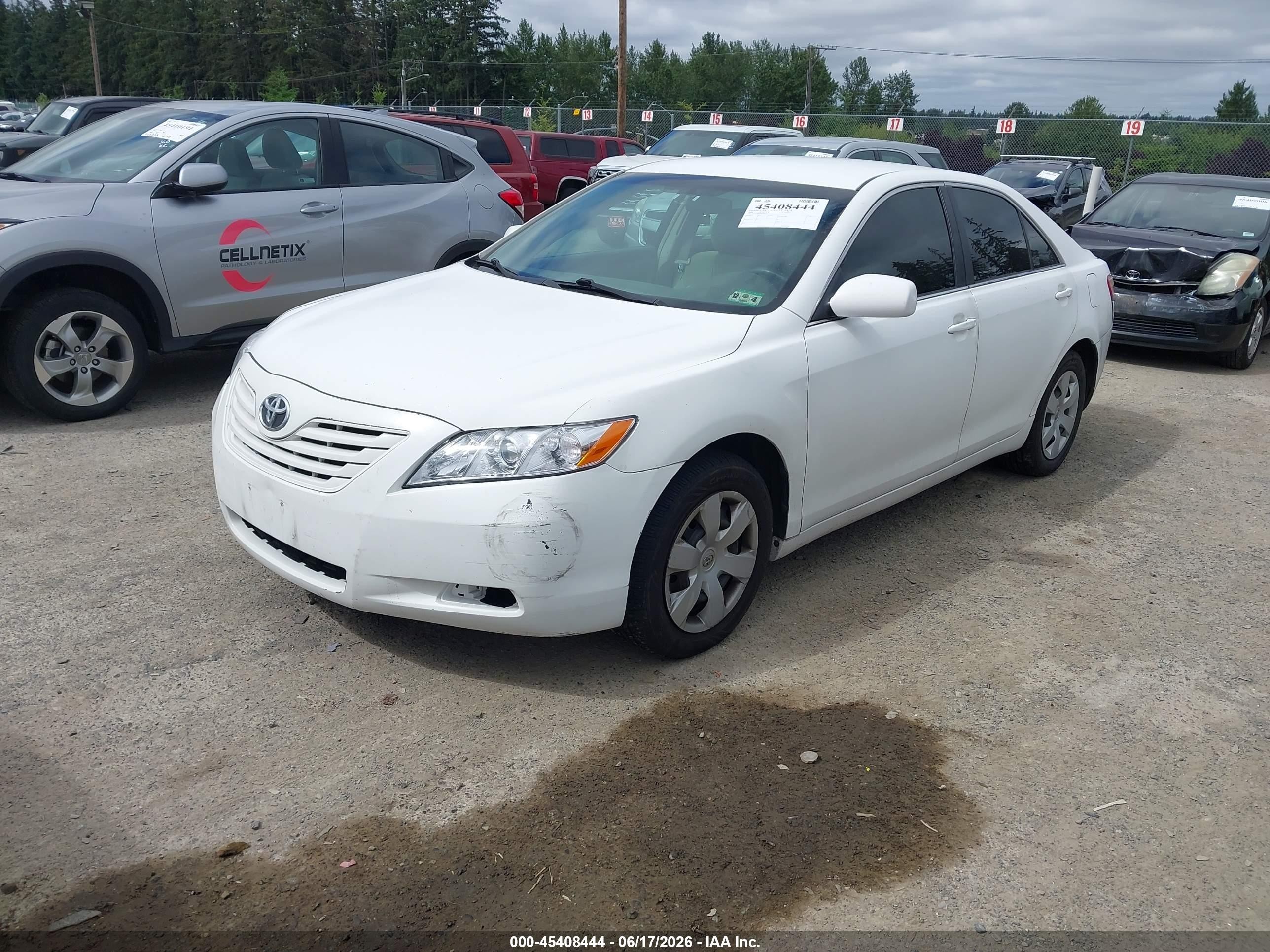 2008 Toyota Camry Le Белый vin: 4T1BE46K58U783973