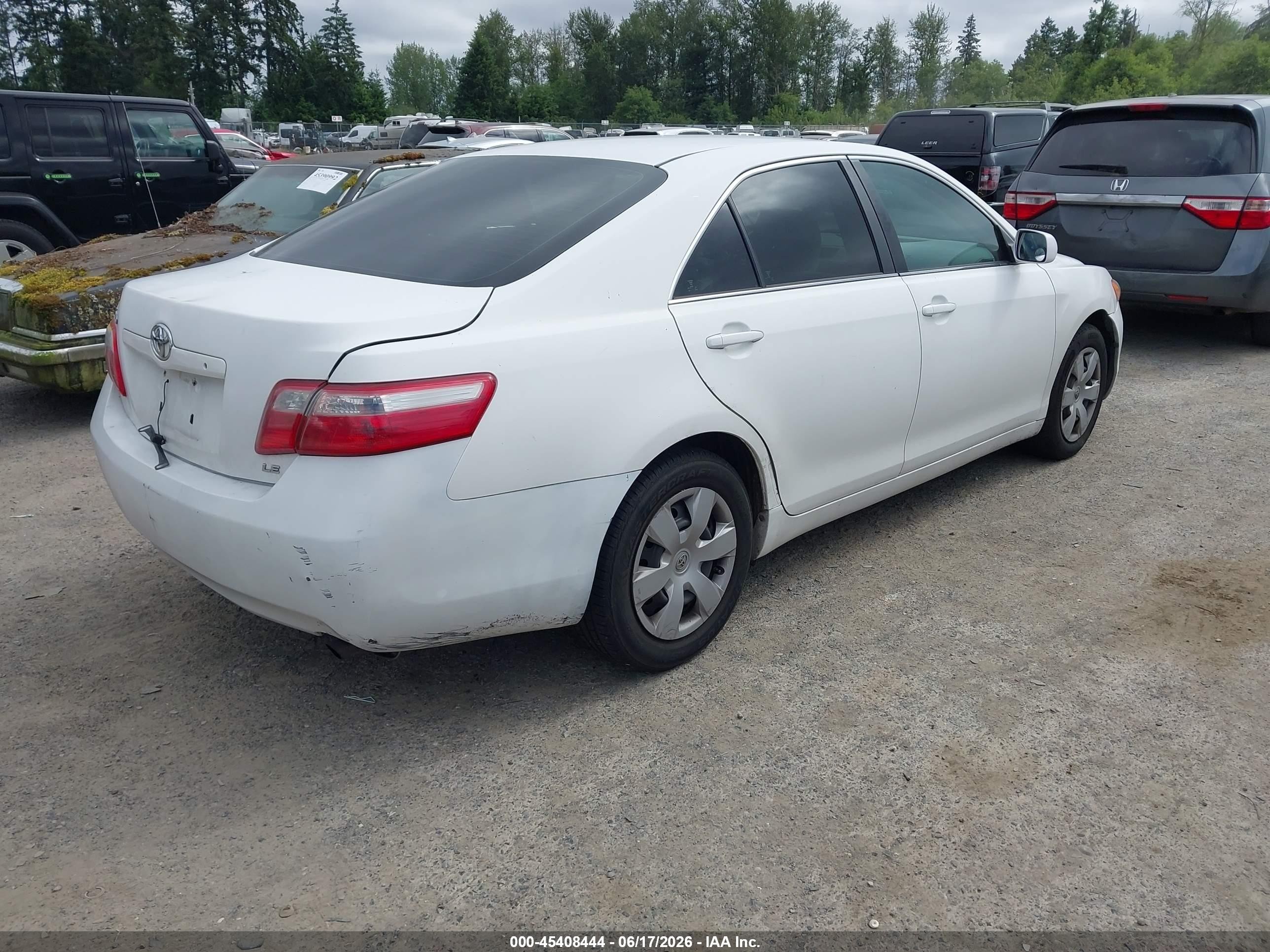 2008 Toyota Camry Le Белый vin: 4T1BE46K58U783973
