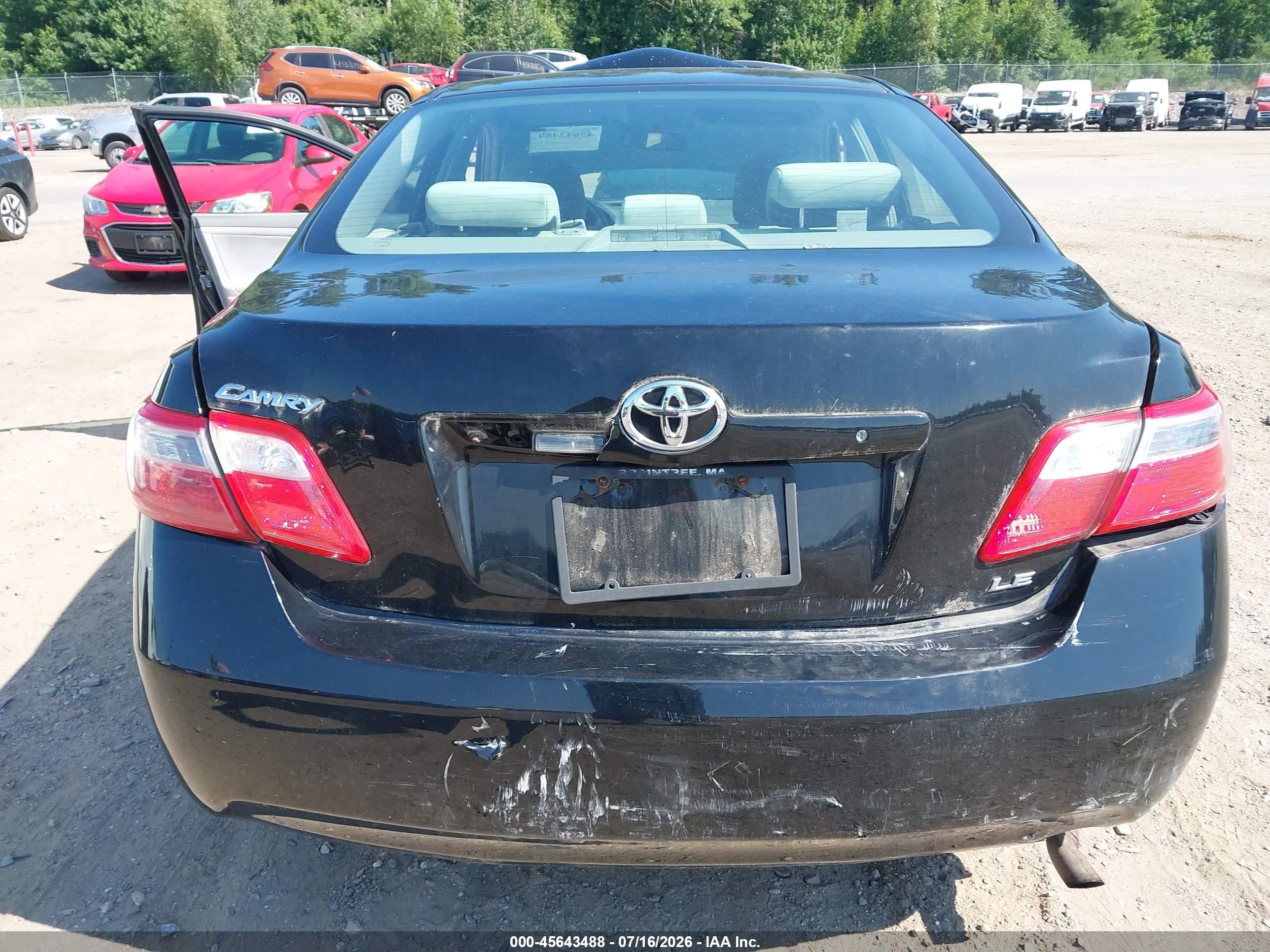 2009 Toyota Camry Le Black vin: 4T1BE46K59U271079