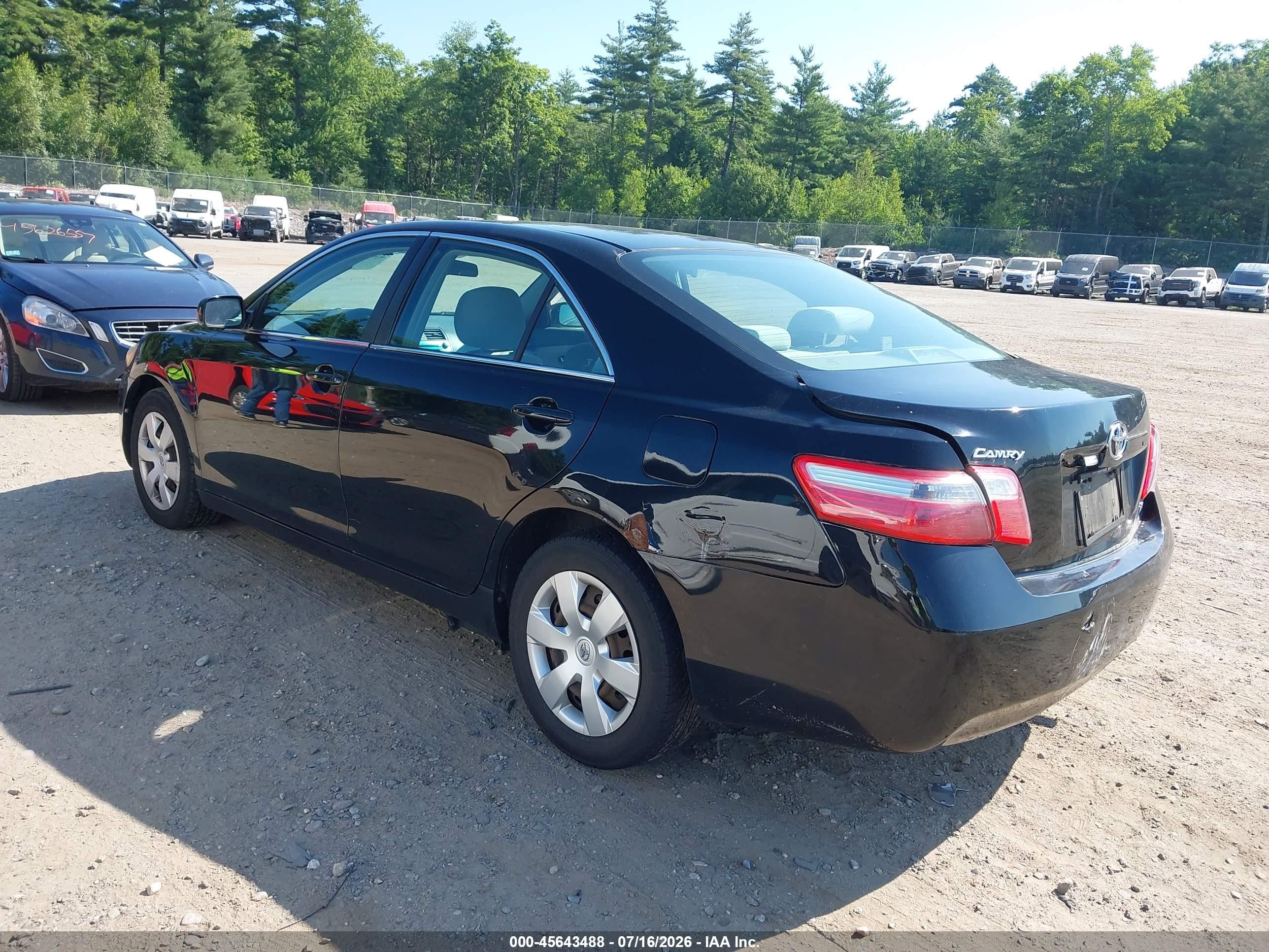 2009 Toyota Camry Le Black vin: 4T1BE46K59U271079