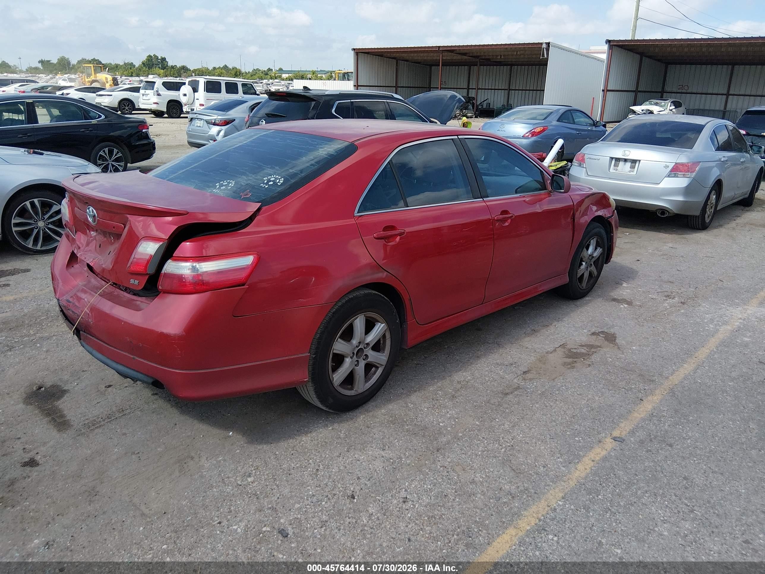 2009 Toyota Camry Se Red vin: 4T1BE46K59U299108