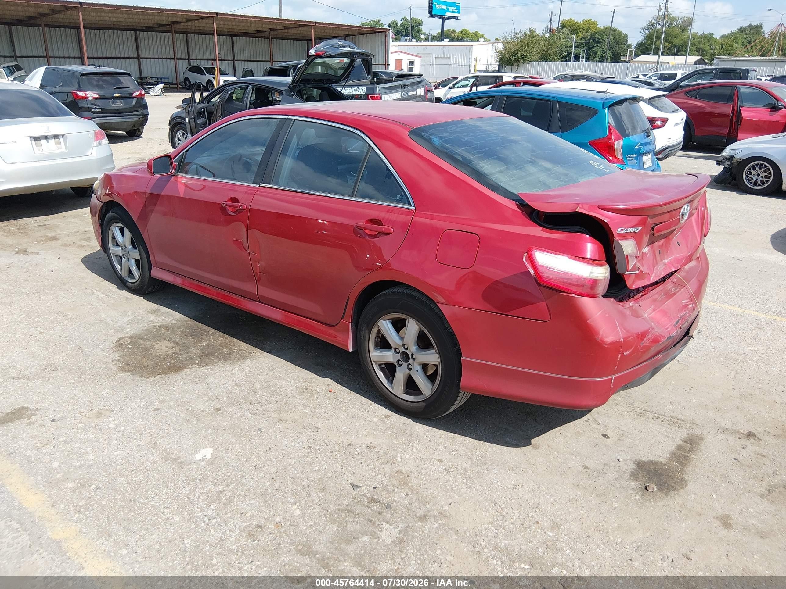 2009 Toyota Camry Se Red vin: 4T1BE46K59U299108