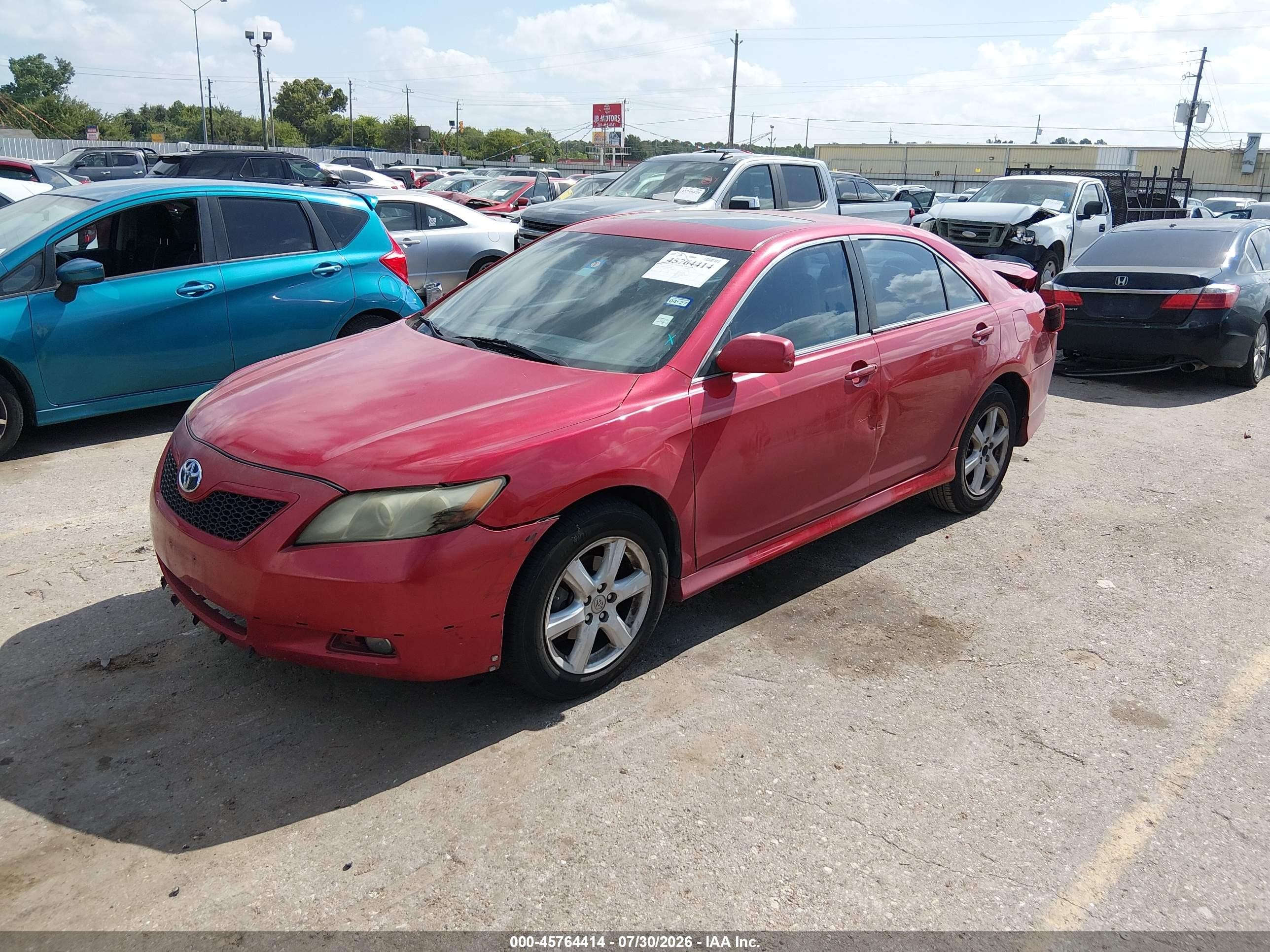 2009 Toyota Camry Se Red vin: 4T1BE46K59U299108