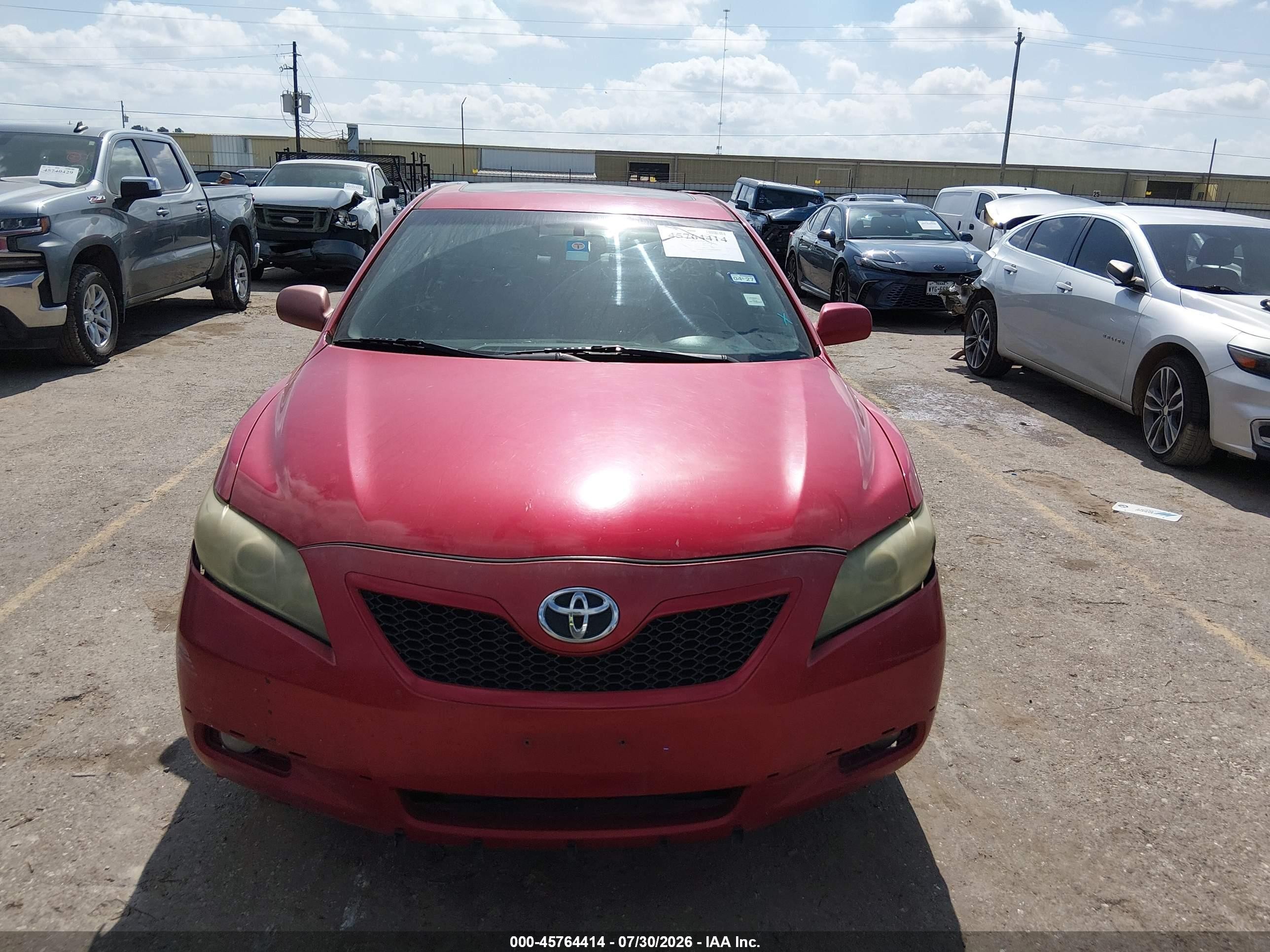 2009 Toyota Camry Se Red vin: 4T1BE46K59U299108