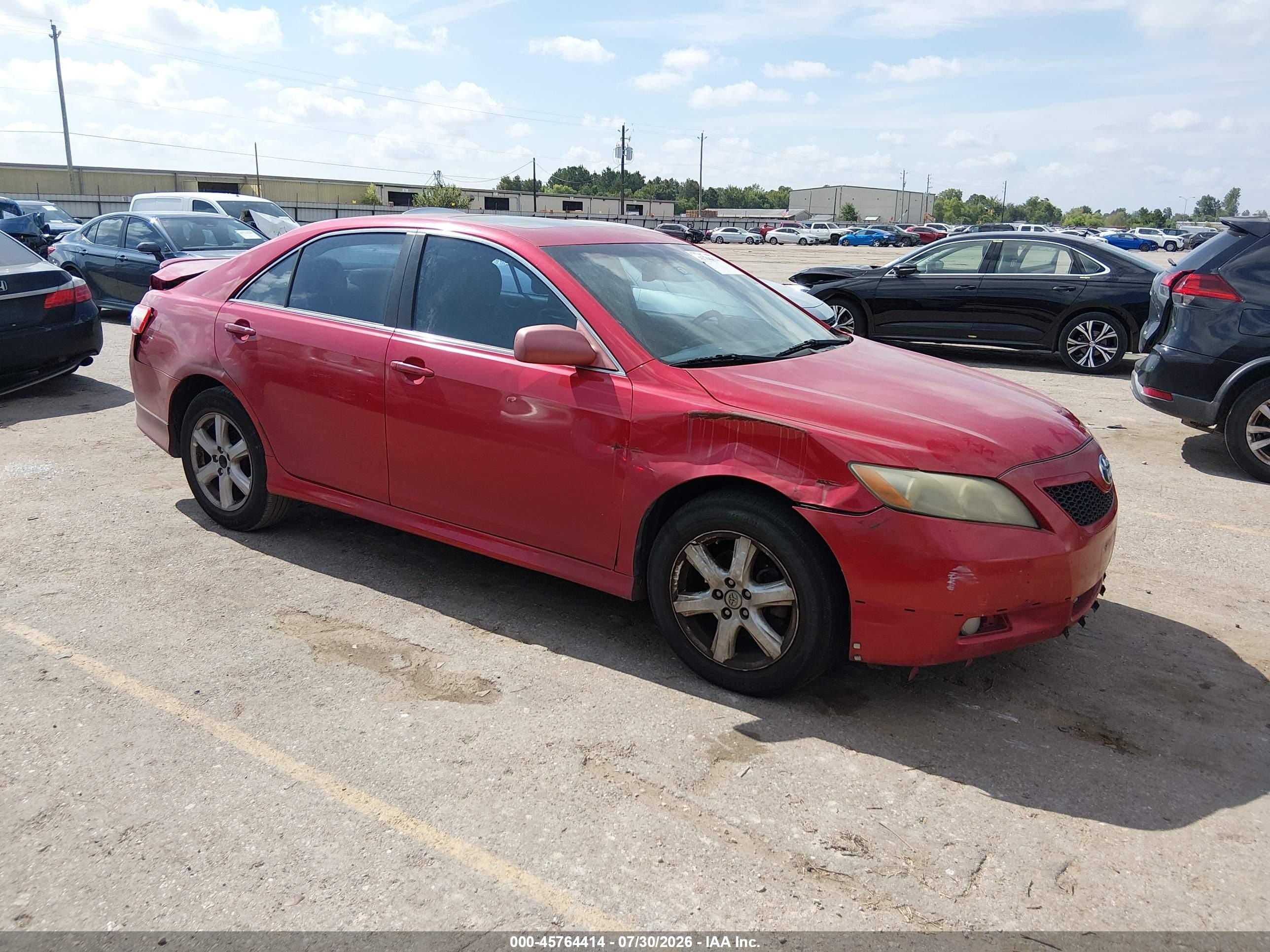 2009 Toyota Camry Se Red vin: 4T1BE46K59U299108