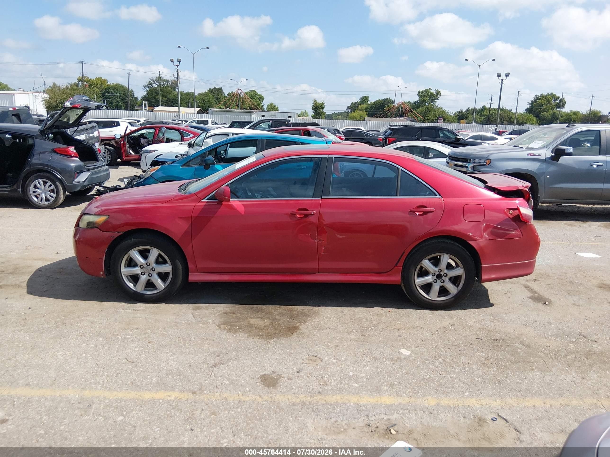 2009 Toyota Camry Se Red vin: 4T1BE46K59U299108