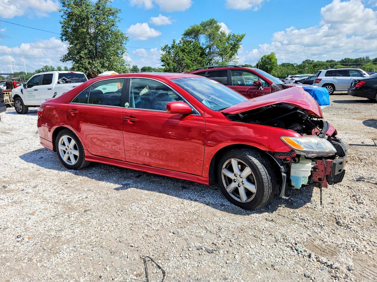 2009 Toyota Camry Se Red vin: 4T1BE46K59U348596