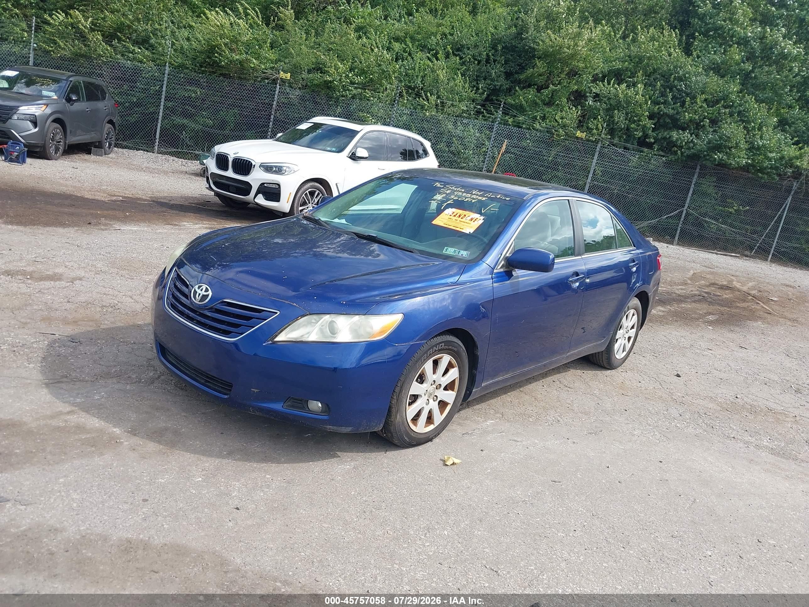 2009 Toyota Camry Xle Blue vin: 4T1BE46K59U360814