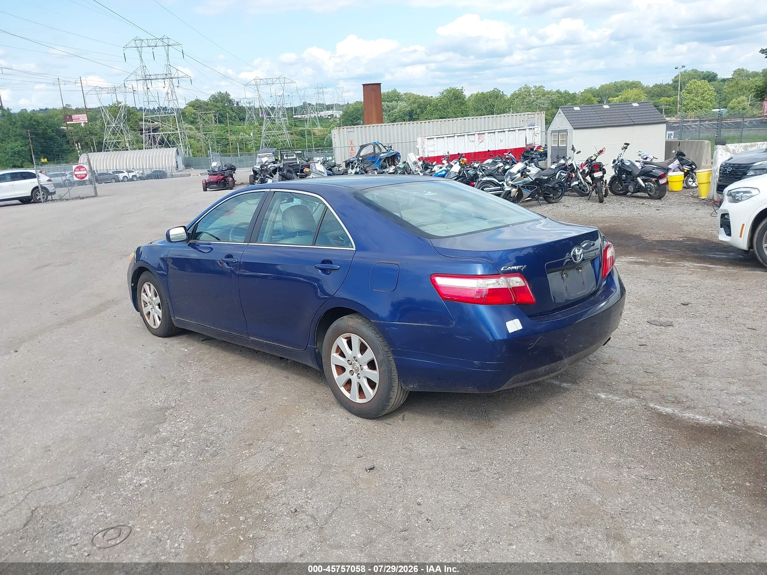 2009 Toyota Camry Xle Blue vin: 4T1BE46K59U360814