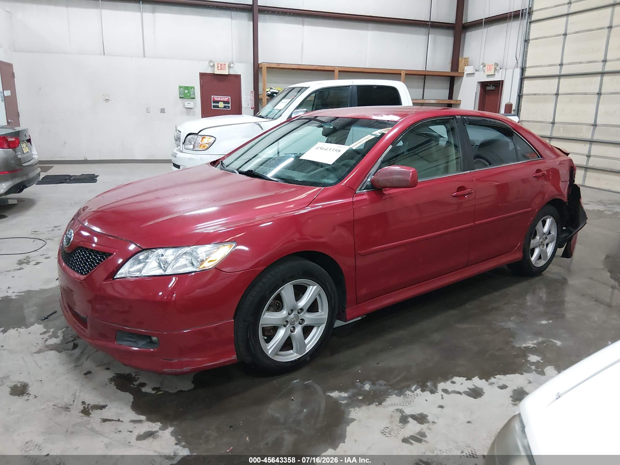 2009 Toyota Camry Se Red vin: 4T1BE46K59U362059