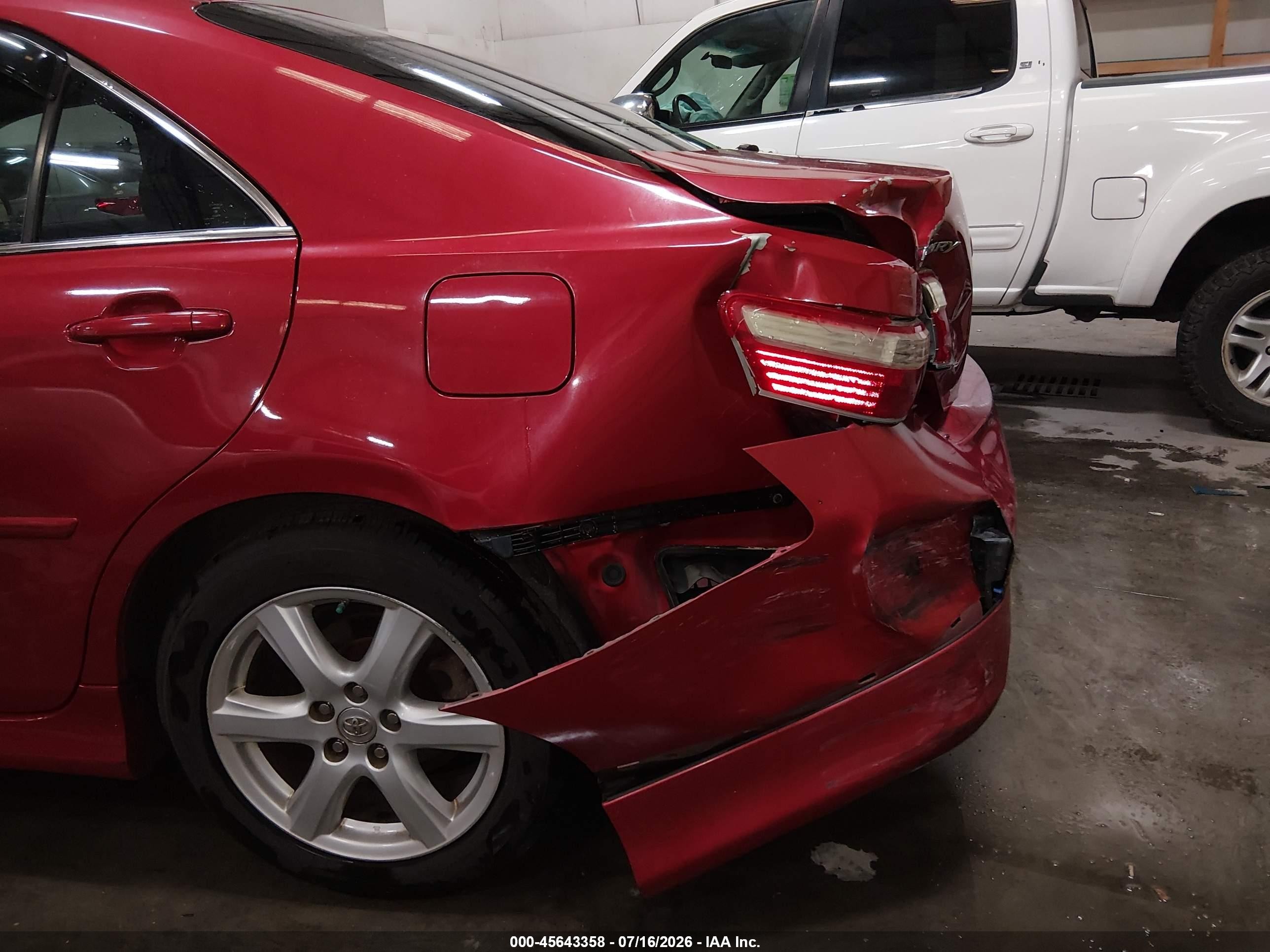 2009 Toyota Camry Se Red vin: 4T1BE46K59U362059