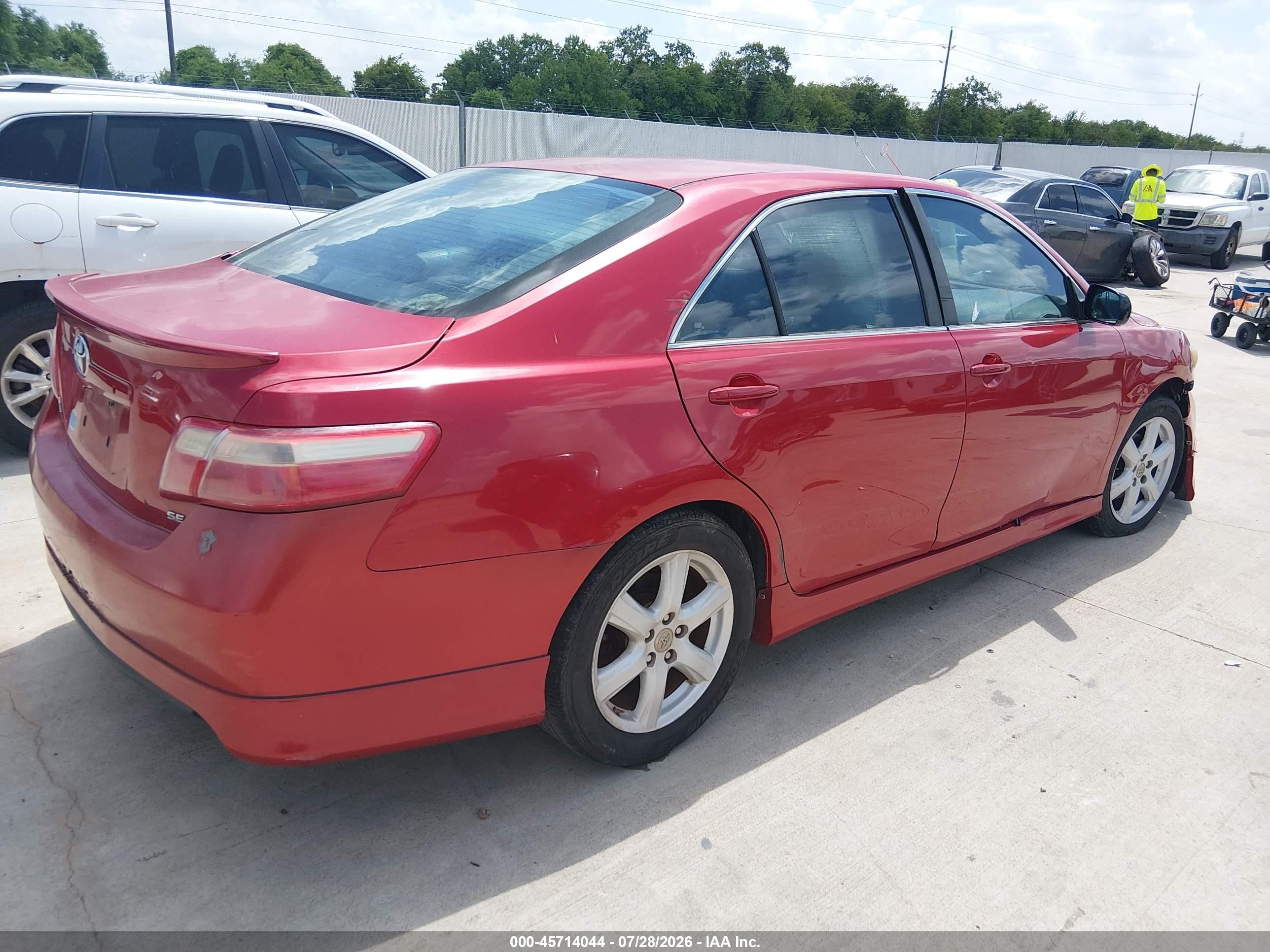 2009 Toyota Camry Se Красный vin: 4T1BE46K59U366404