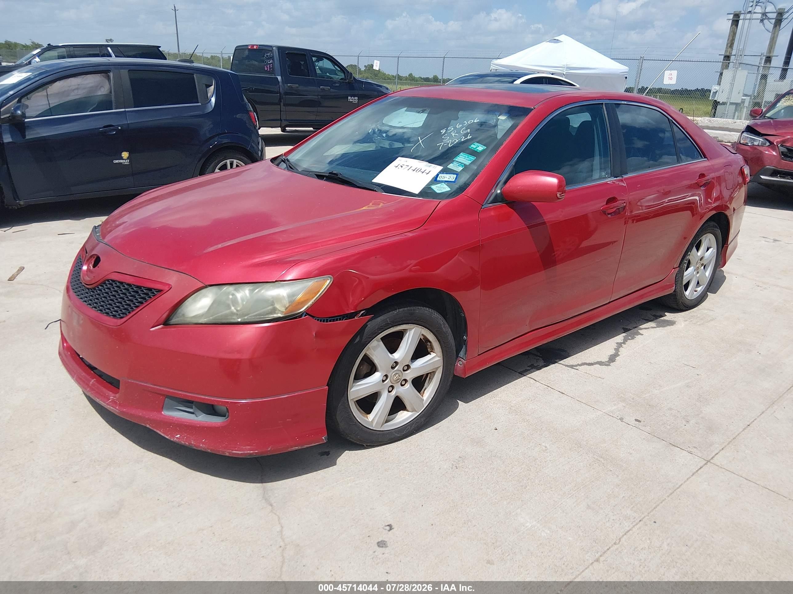 2009 Toyota Camry Se Красный vin: 4T1BE46K59U366404