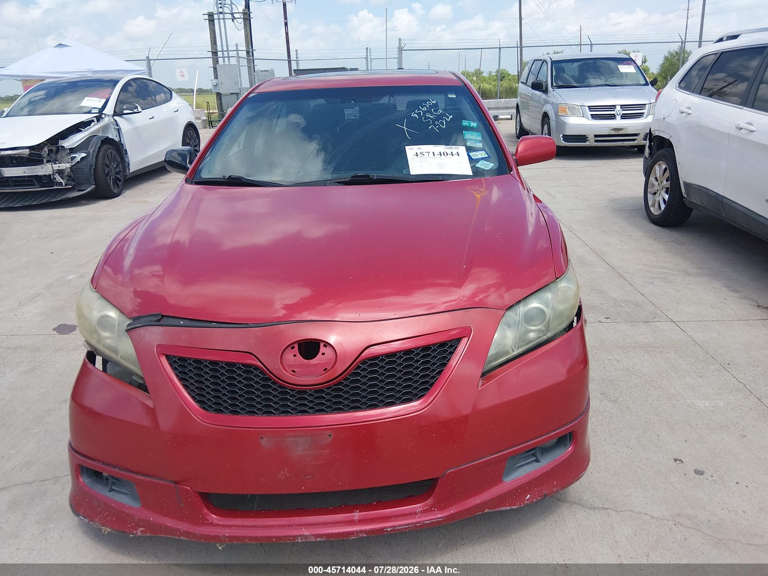 2009 Toyota Camry Se Красный vin: 4T1BE46K59U366404