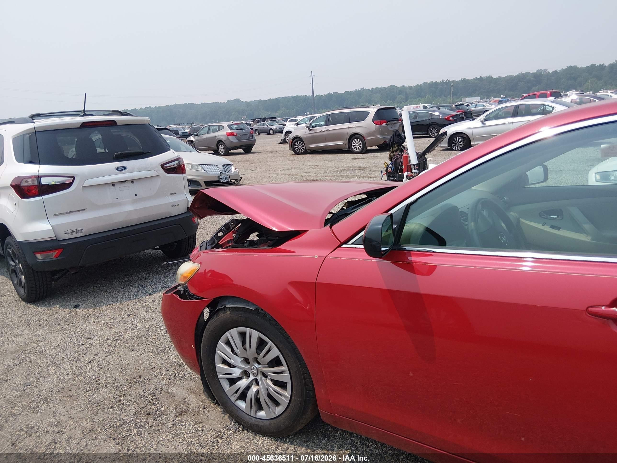 2009 Toyota Camry Le Red vin: 4T1BE46K59U368508