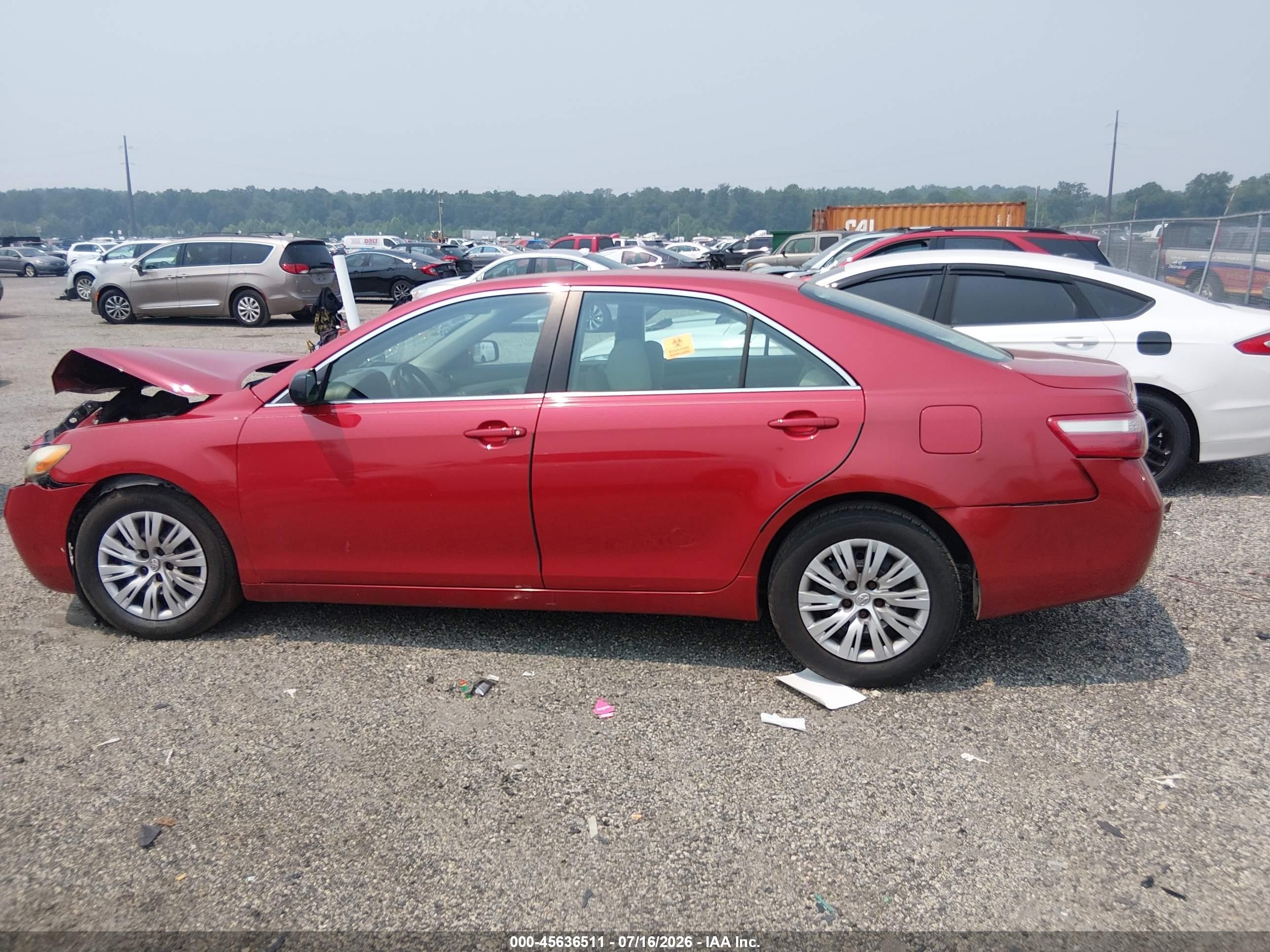 2009 Toyota Camry Le Red vin: 4T1BE46K59U368508