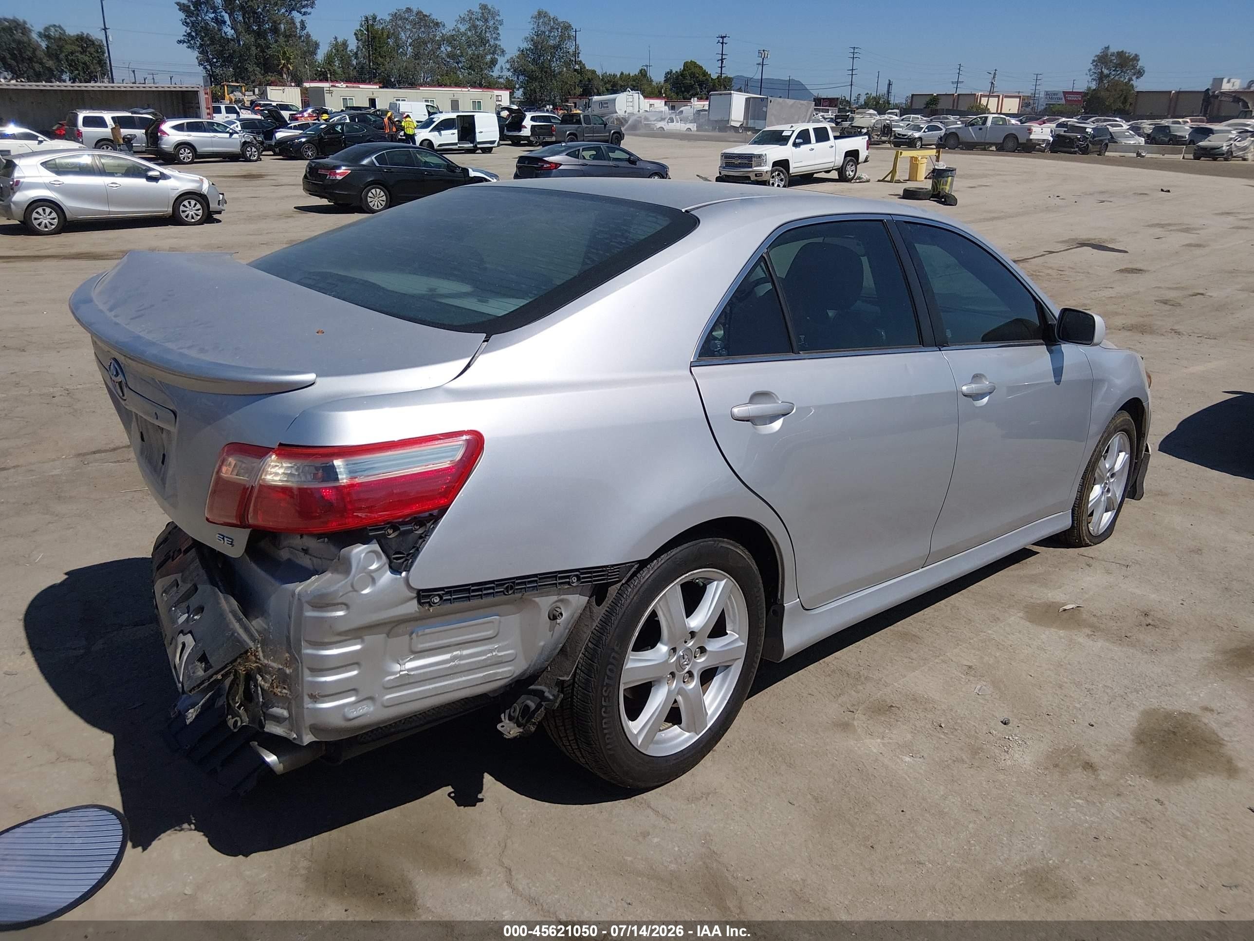 2009 Toyota Camry Se Silver vin: 4T1BE46K59U371022