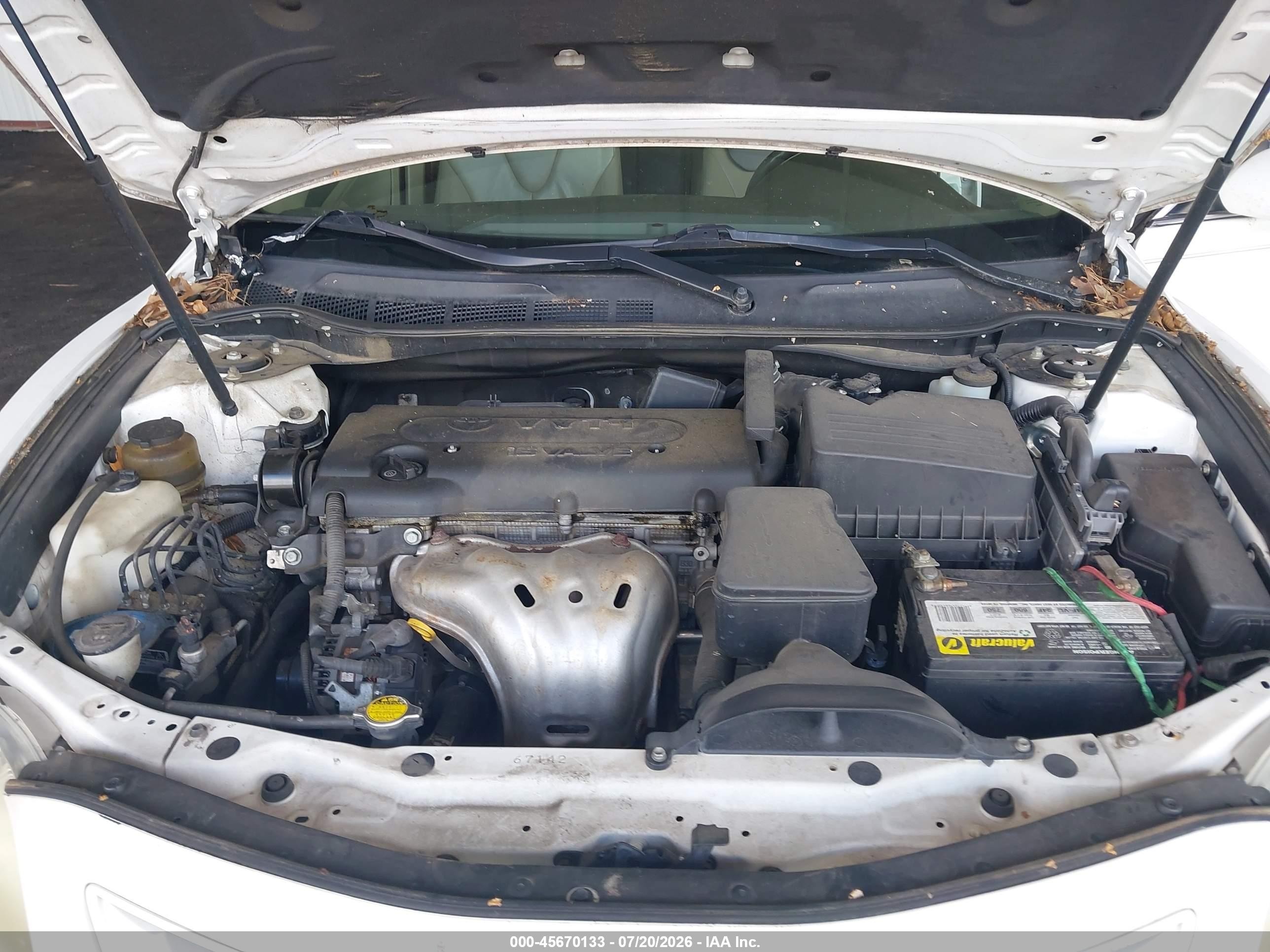2009 Toyota Camry Le White vin: 4T1BE46K59U794991