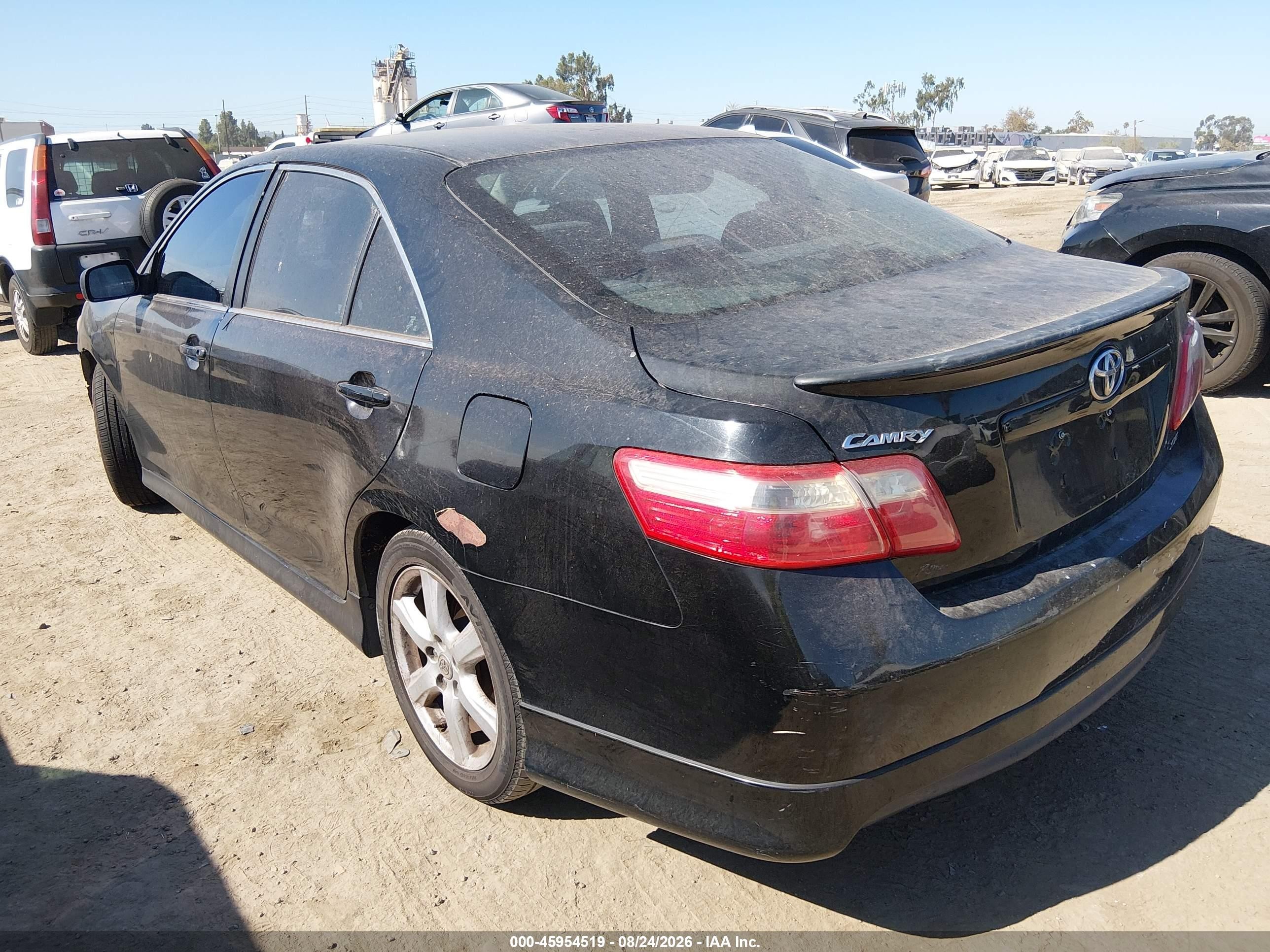 2009 Toyota Camry Se Черный vin: 4T1BE46K59U809361