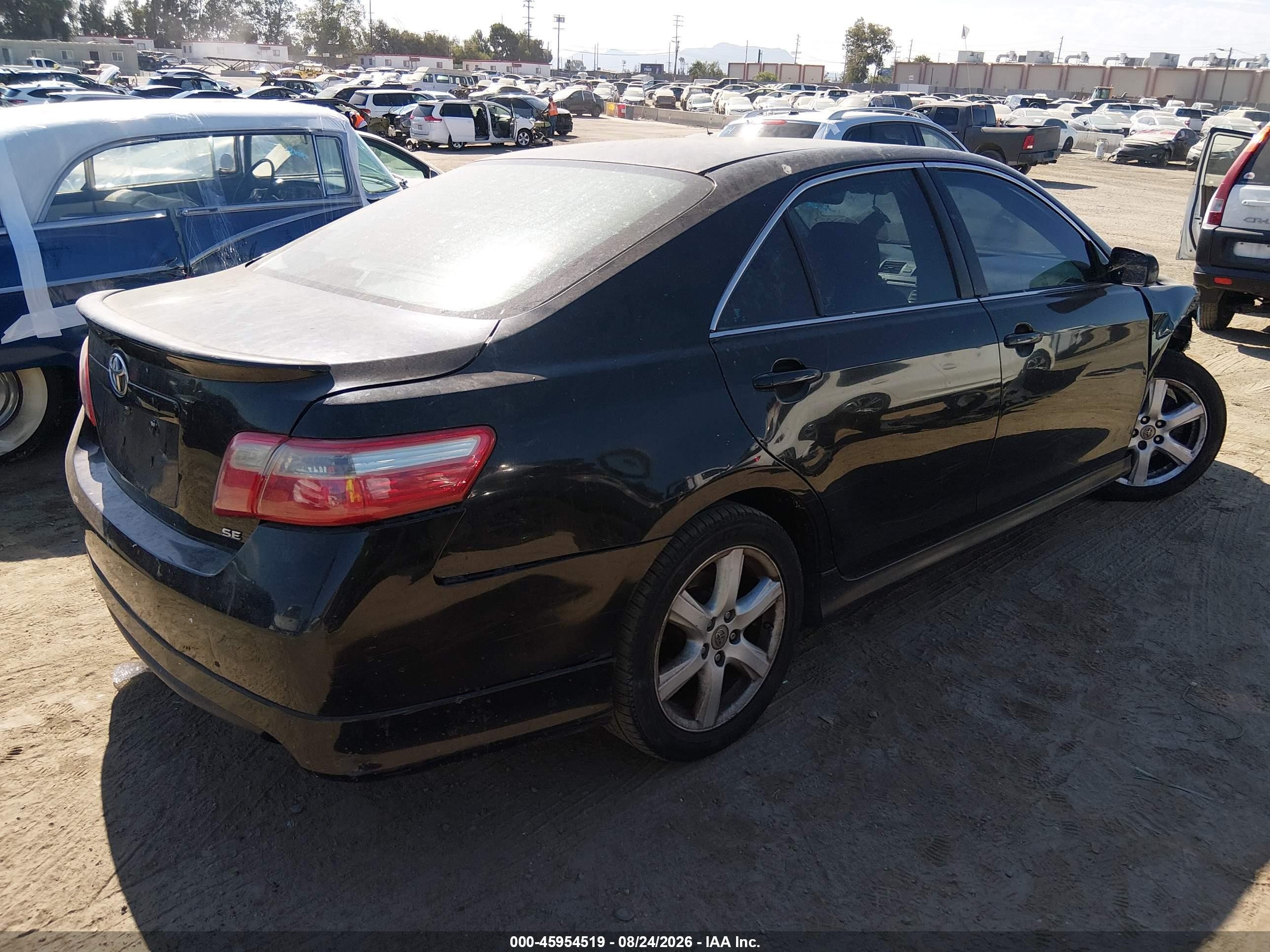 2009 Toyota Camry Se Черный vin: 4T1BE46K59U809361