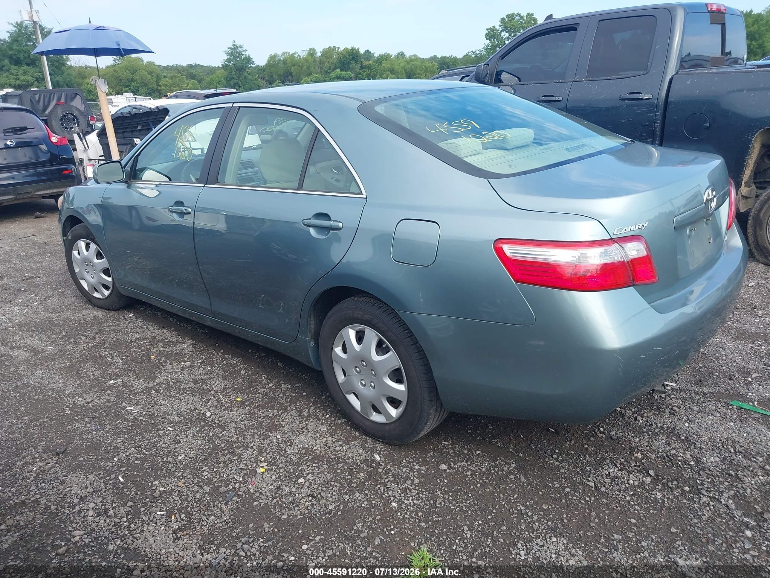 2009 Toyota Camry Le Зеленый vin: 4T1BE46K59U856101