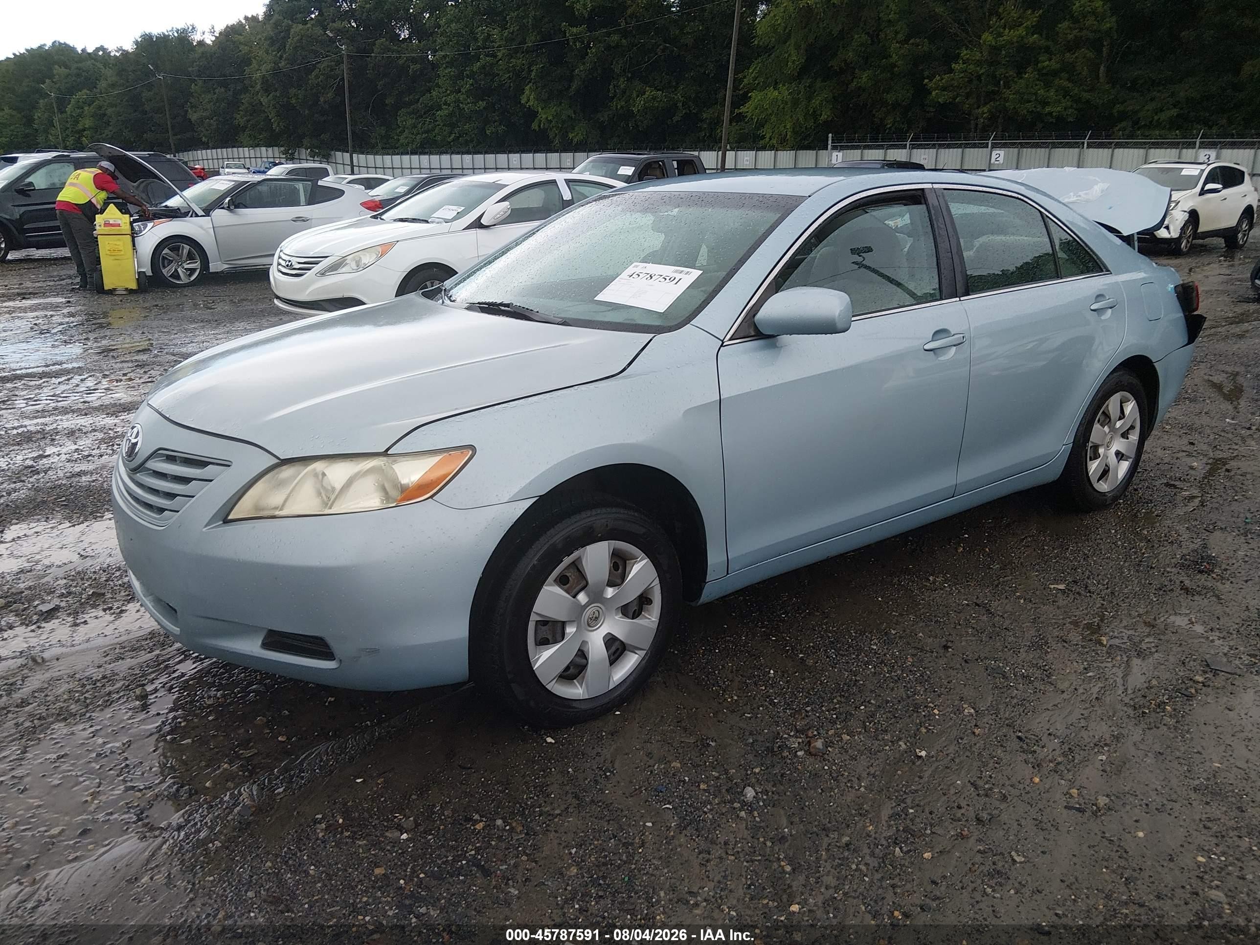 2009 Toyota Camry Le Light Blue vin: 4T1BE46K59U871603