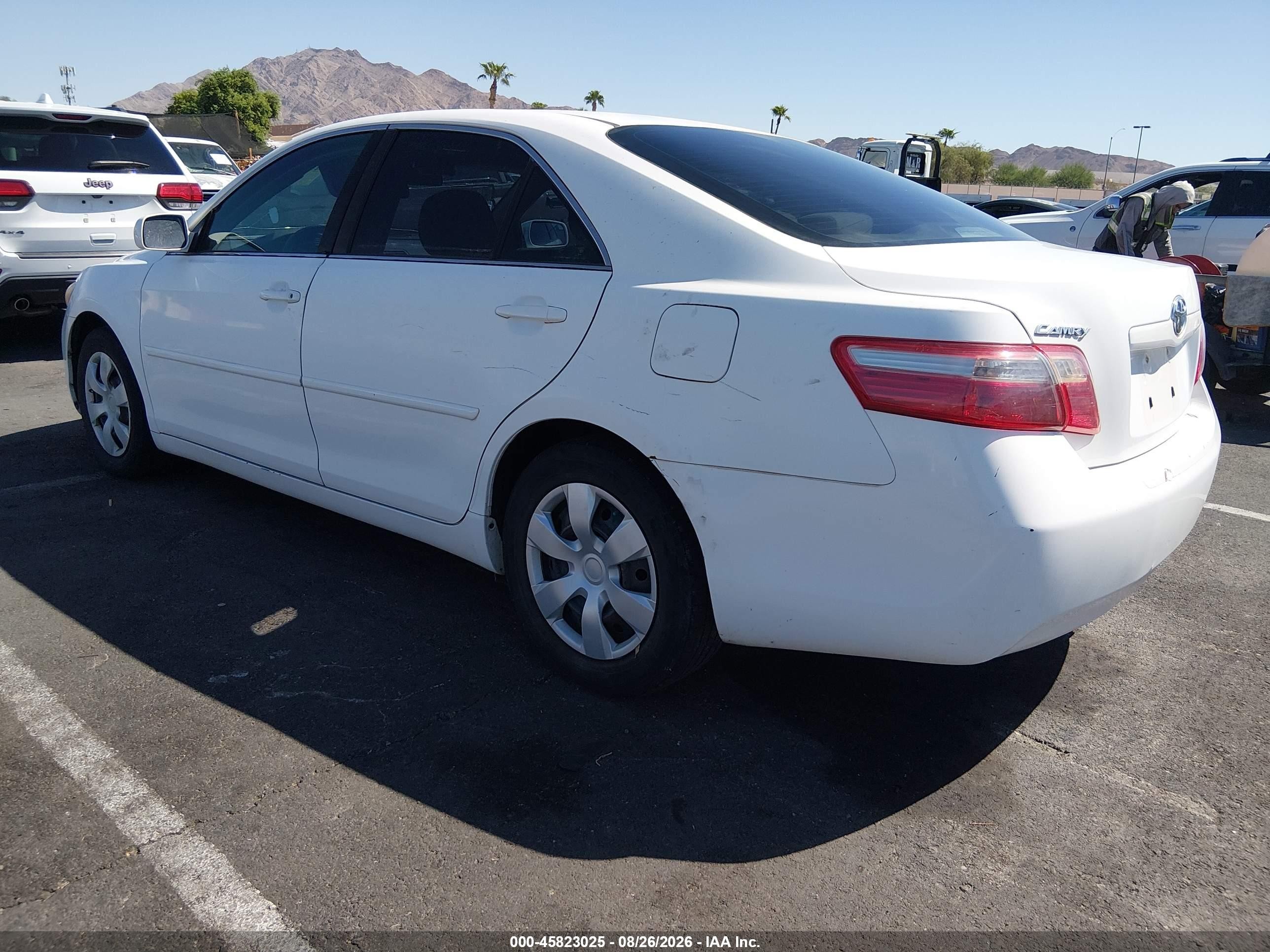 2009 Toyota Camry Le White vin: 4T1BE46K59U915759