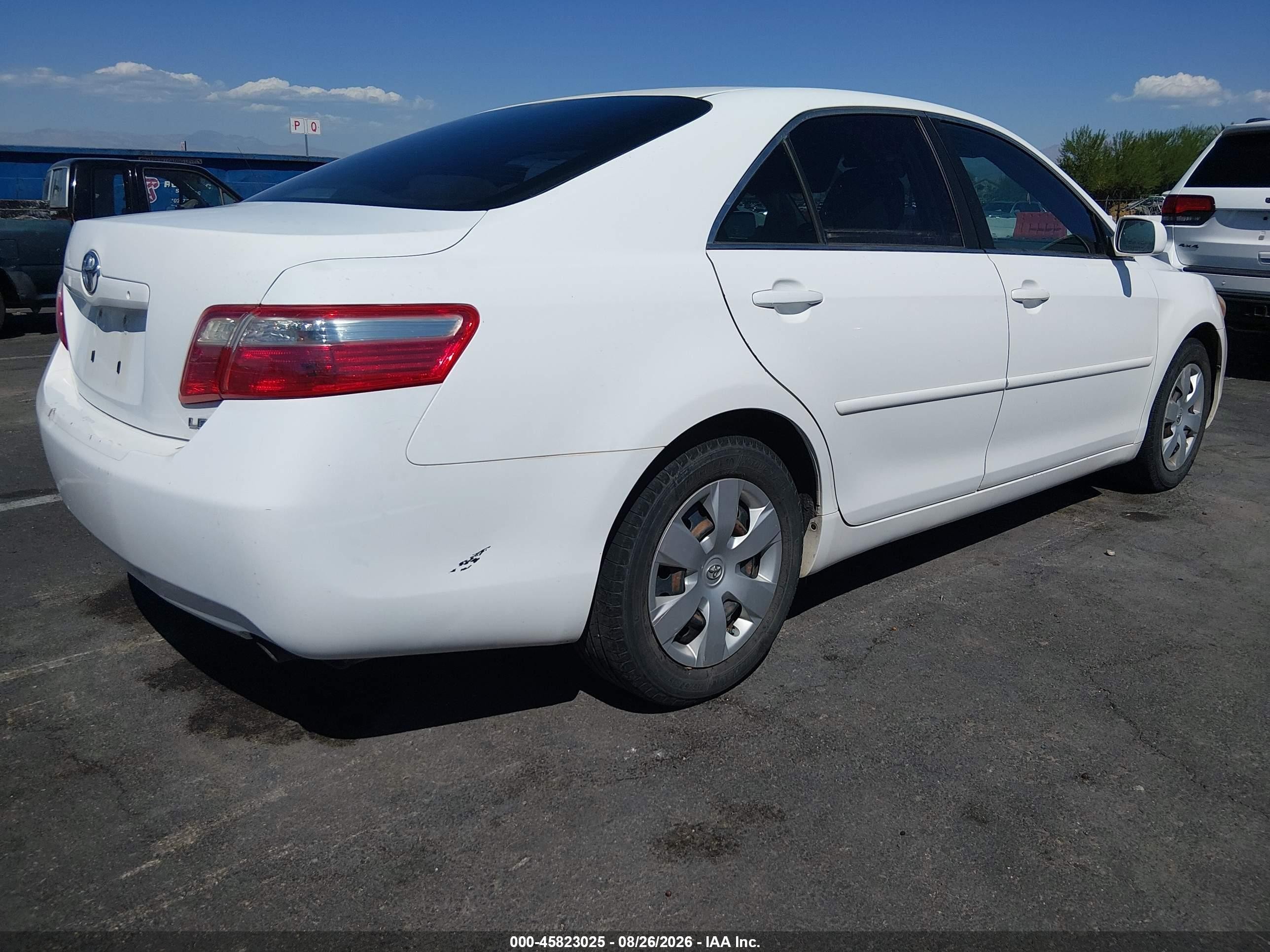 2009 Toyota Camry Le White vin: 4T1BE46K59U915759