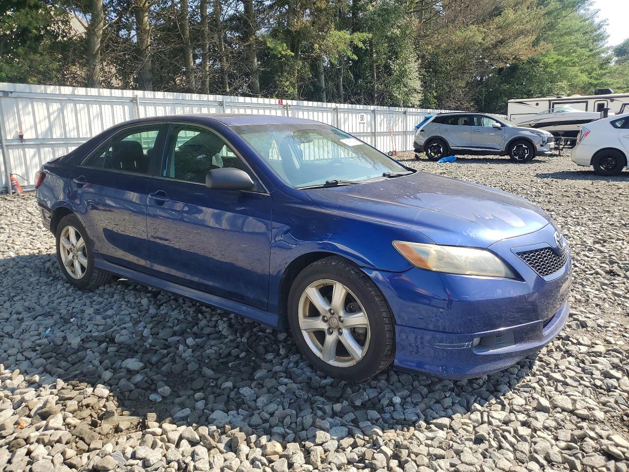 2007 Toyota Camry Se Blue vin: 4T1BE46K67U001923