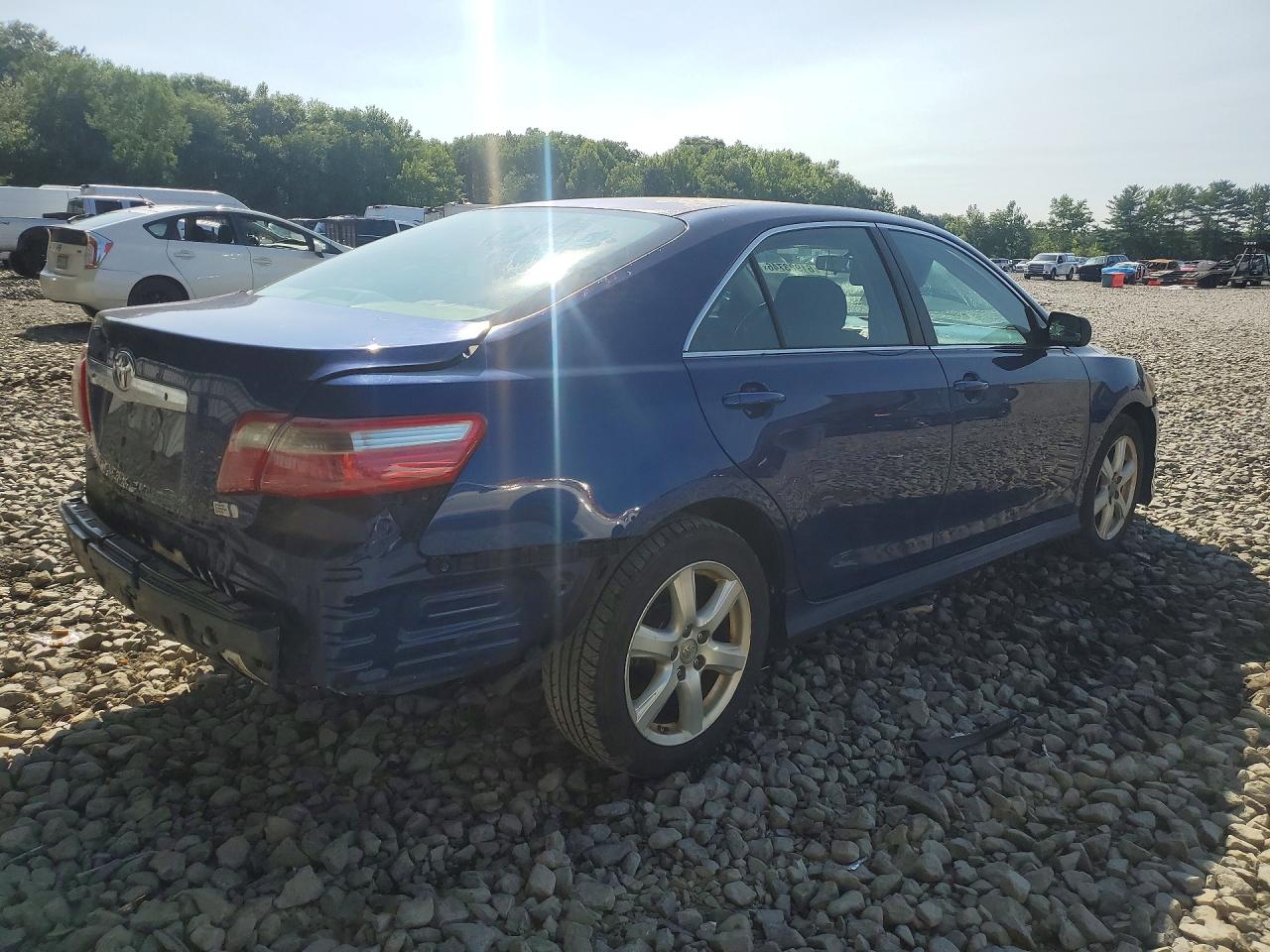 2007 Toyota Camry Se Blue vin: 4T1BE46K67U001923