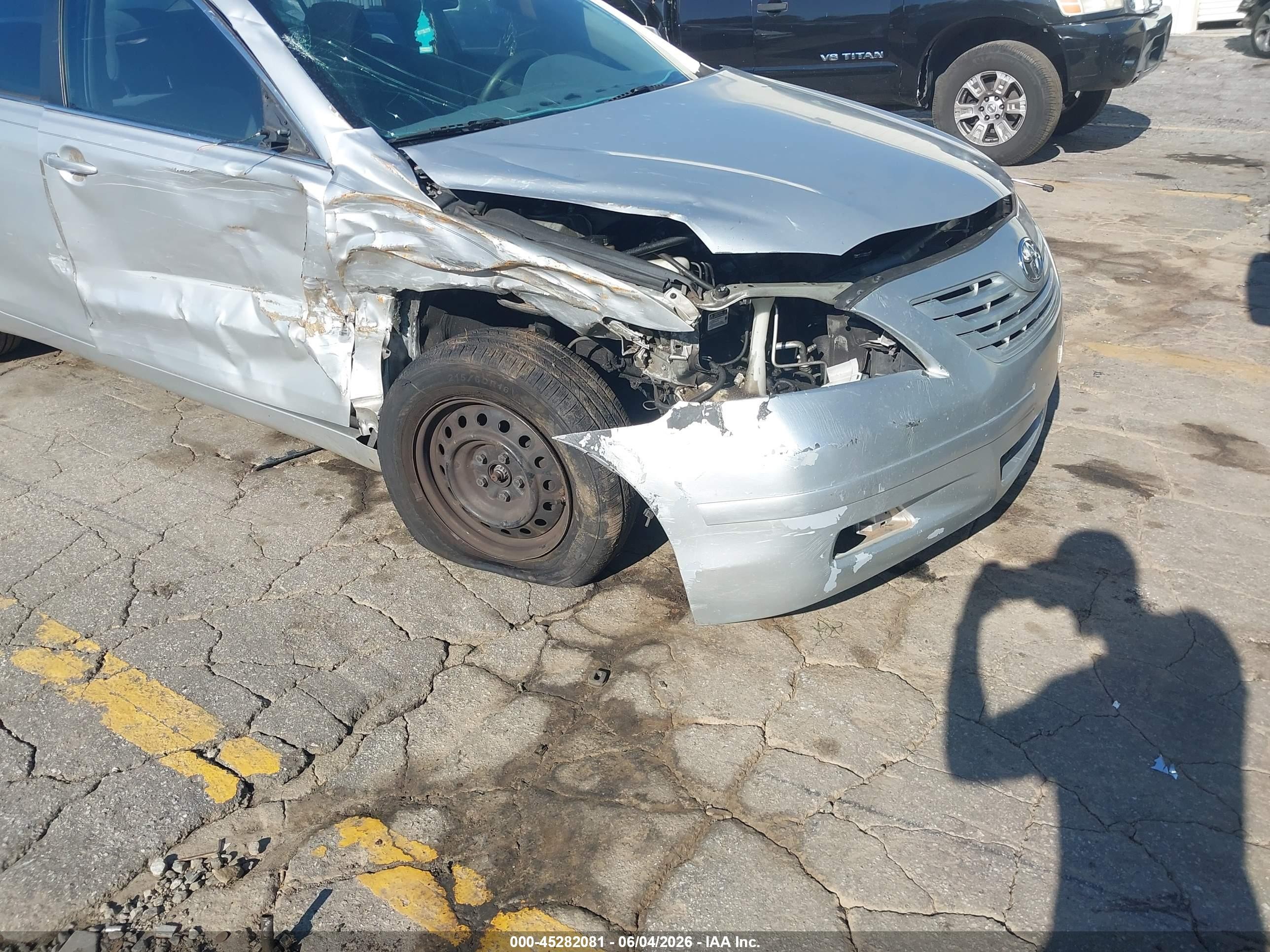 2007 Toyota Camry Le Silver vin: 4T1BE46K67U015952