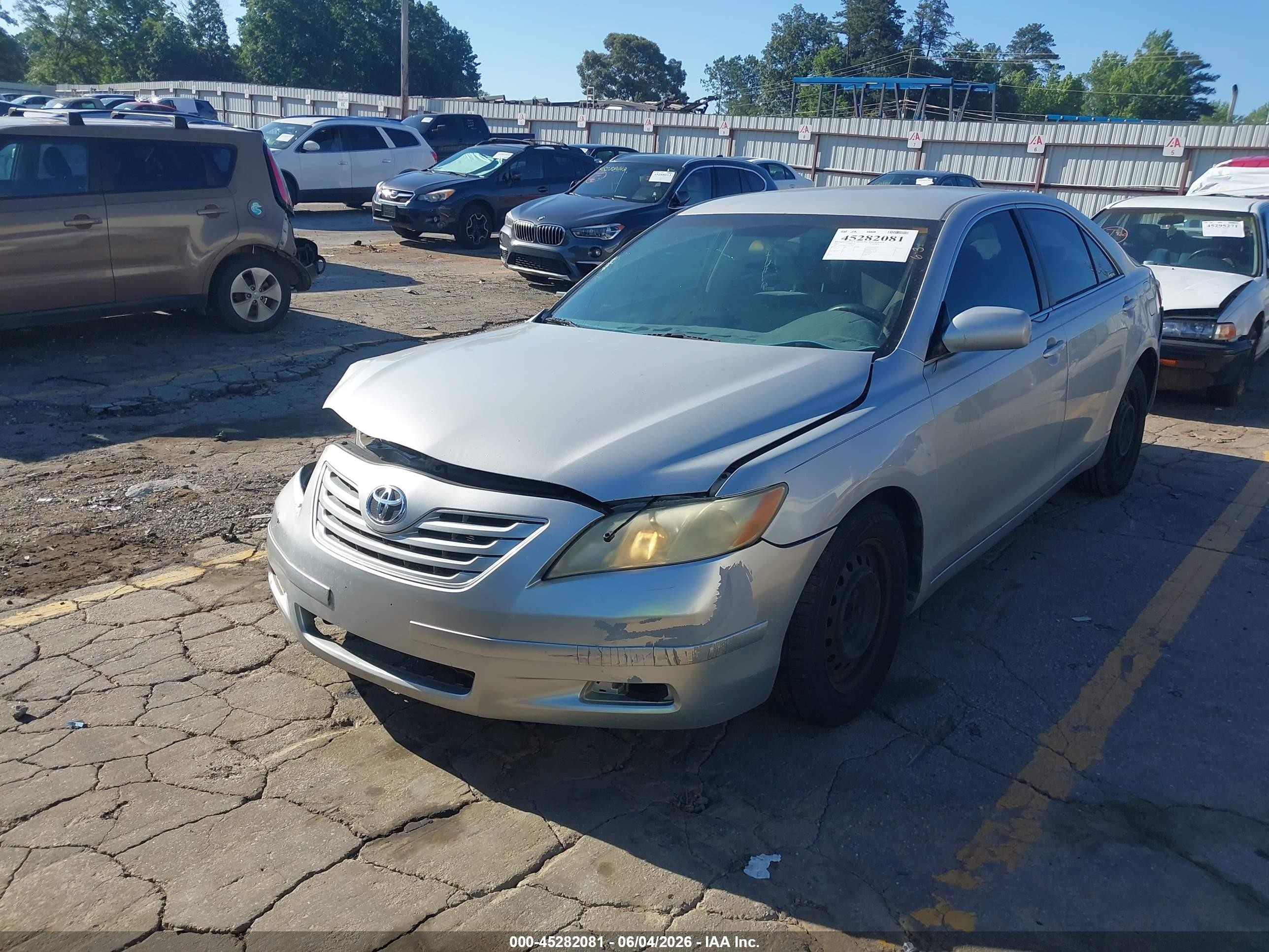 2007 Toyota Camry Le Silver vin: 4T1BE46K67U015952