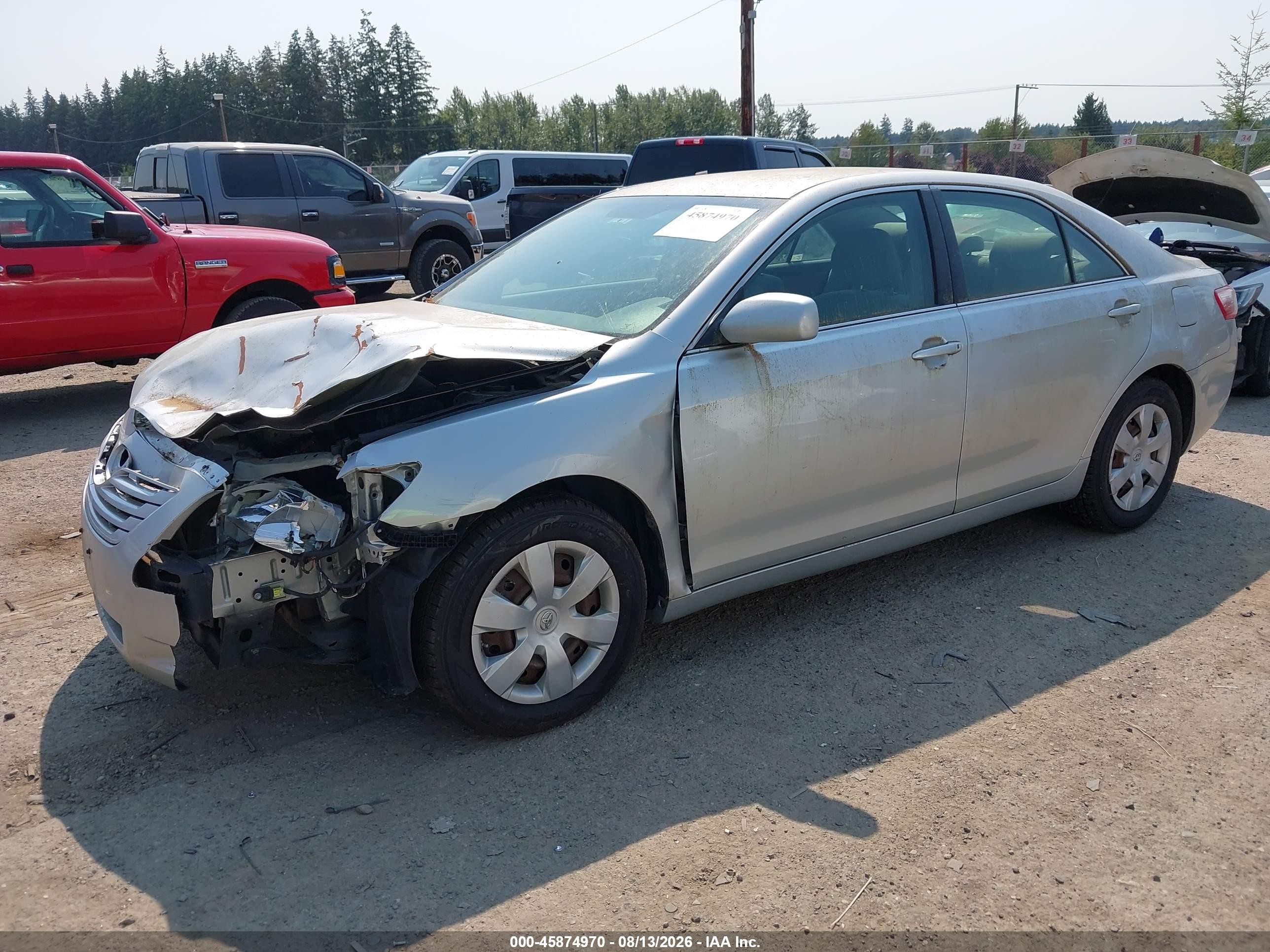 2007 Toyota Camry Le Серебряный vin: 4T1BE46K67U062835