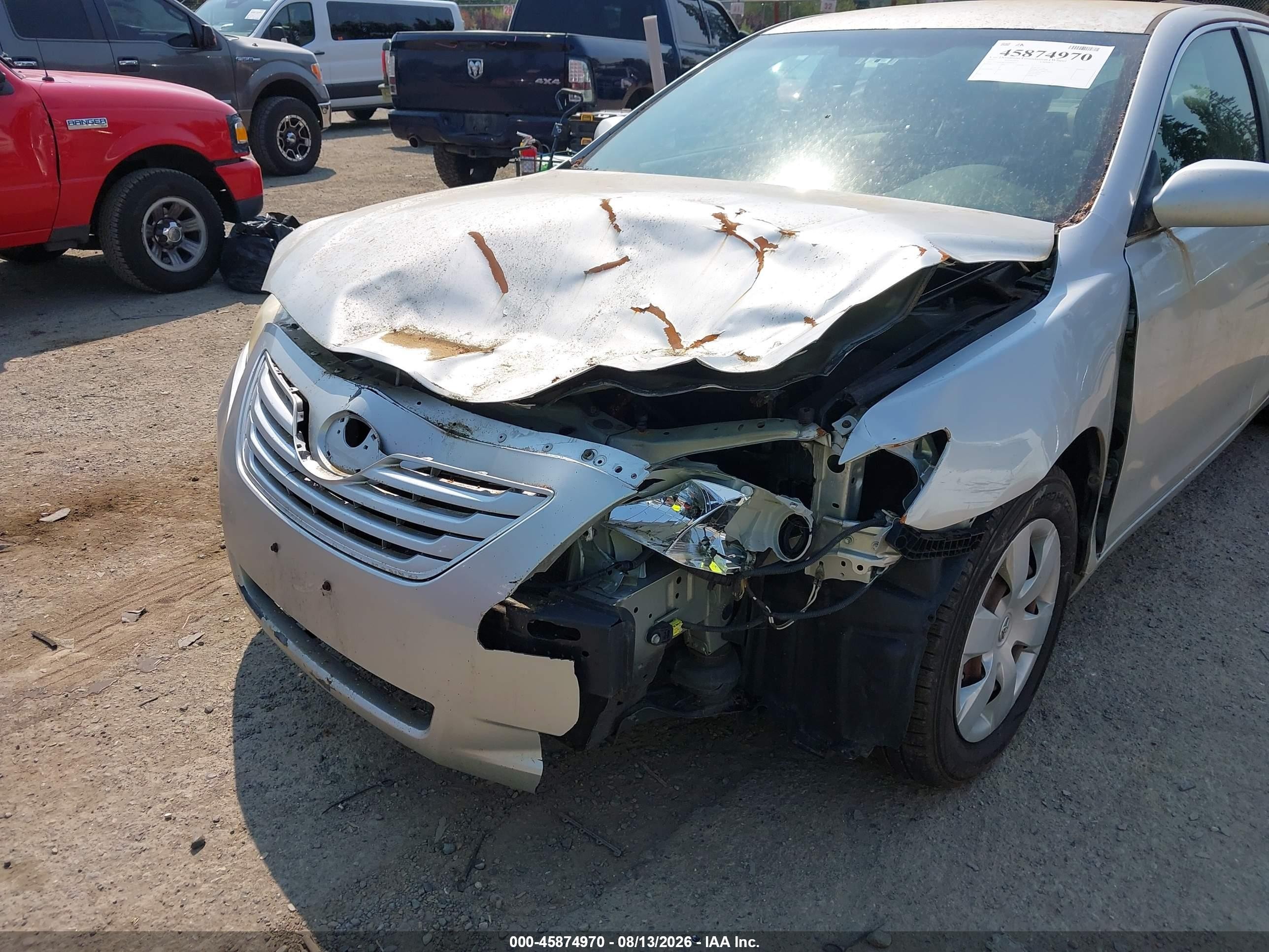 2007 Toyota Camry Le Серебряный vin: 4T1BE46K67U062835