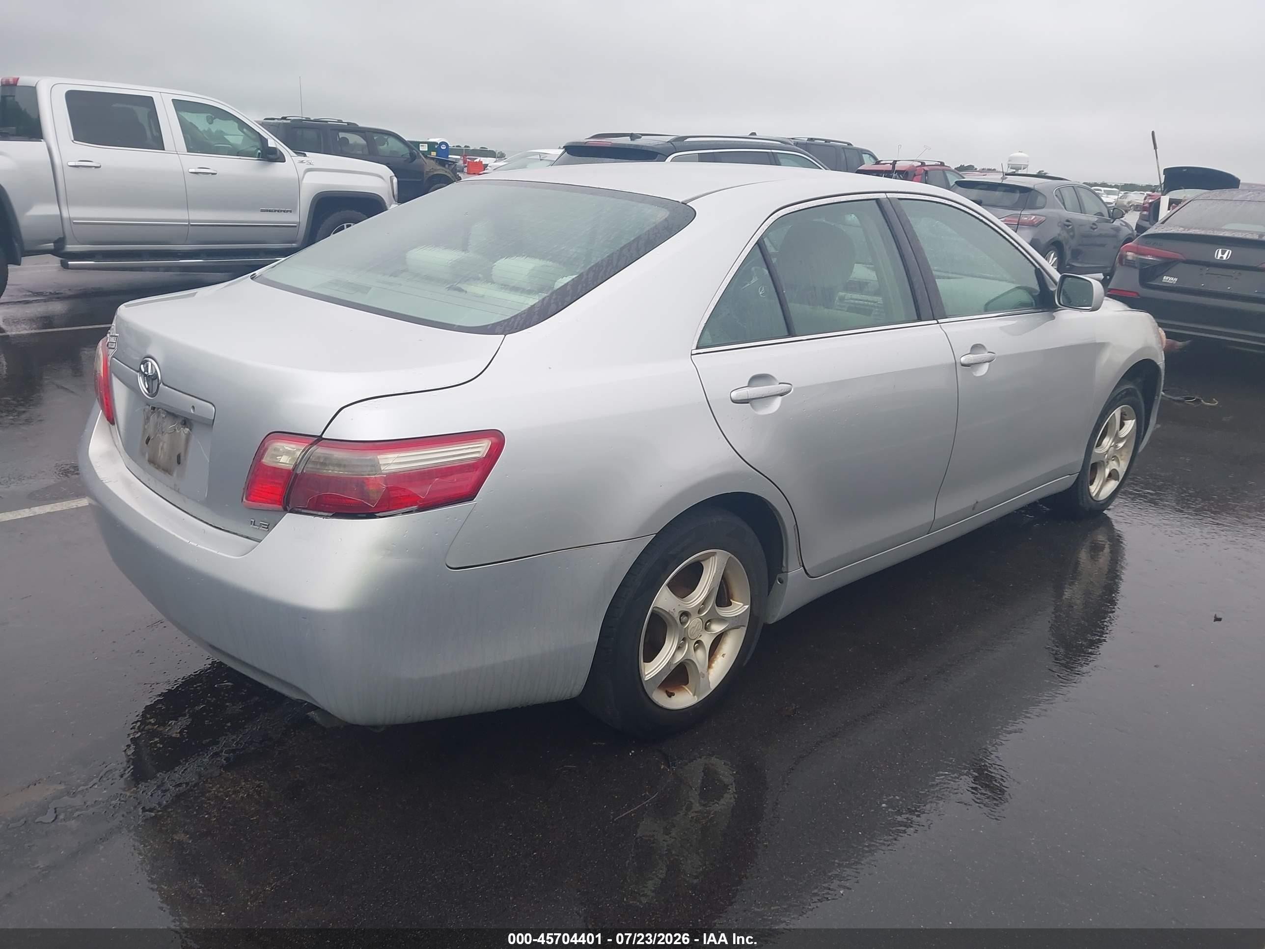 2007 Toyota Camry Le Gray vin: 4T1BE46K67U065525