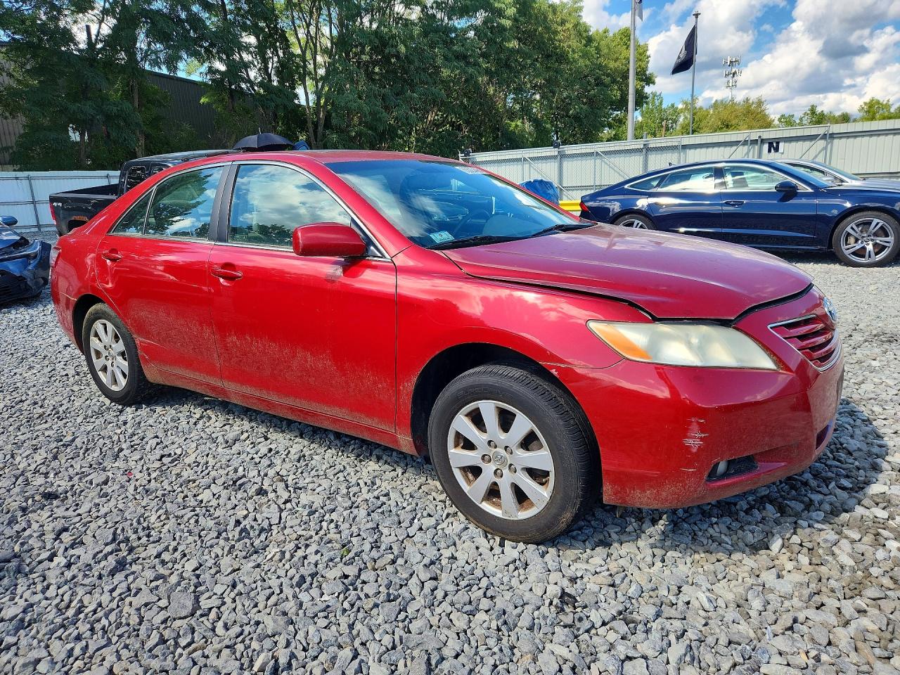 2007 Toyota Camry Xle Red vin: 4T1BE46K67U077142