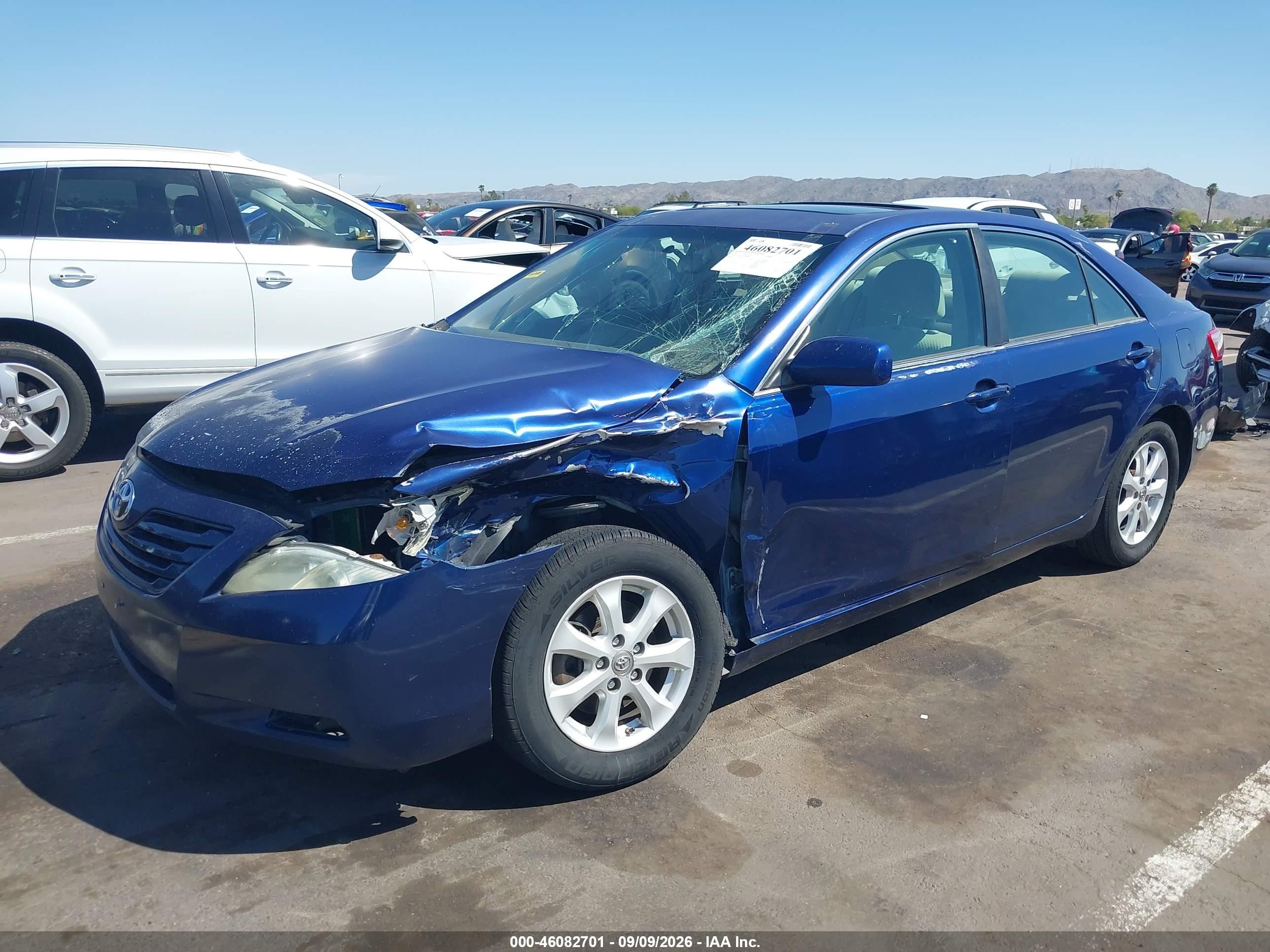 2007 Toyota Camry Le Blue vin: 4T1BE46K67U079988