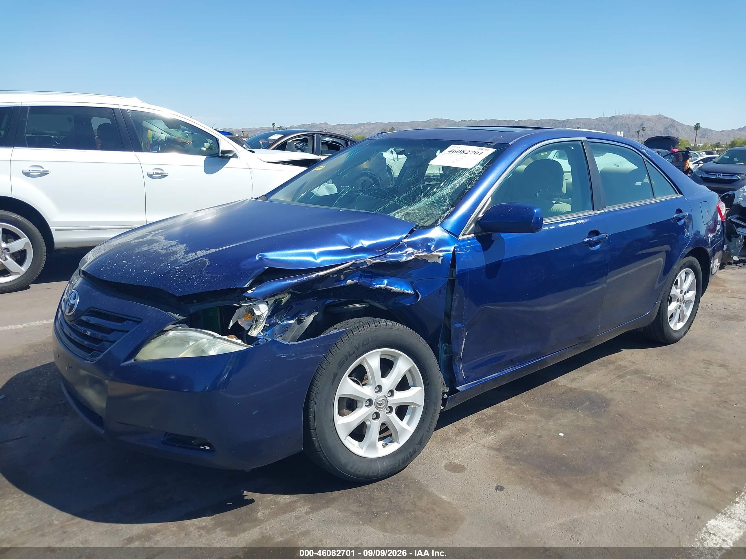 2007 Toyota Camry Le Blue vin: 4T1BE46K67U079988