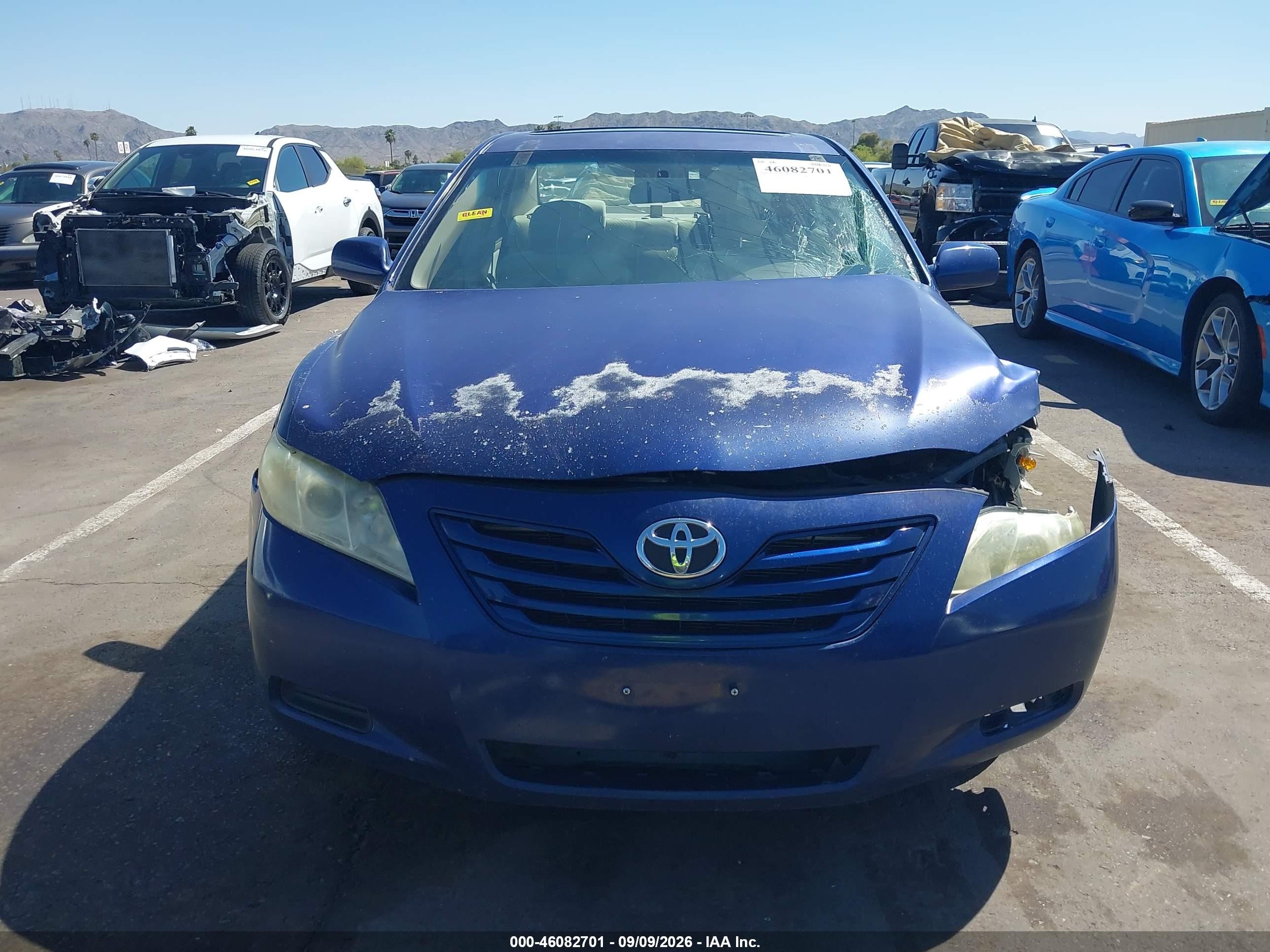 2007 Toyota Camry Le Blue vin: 4T1BE46K67U079988