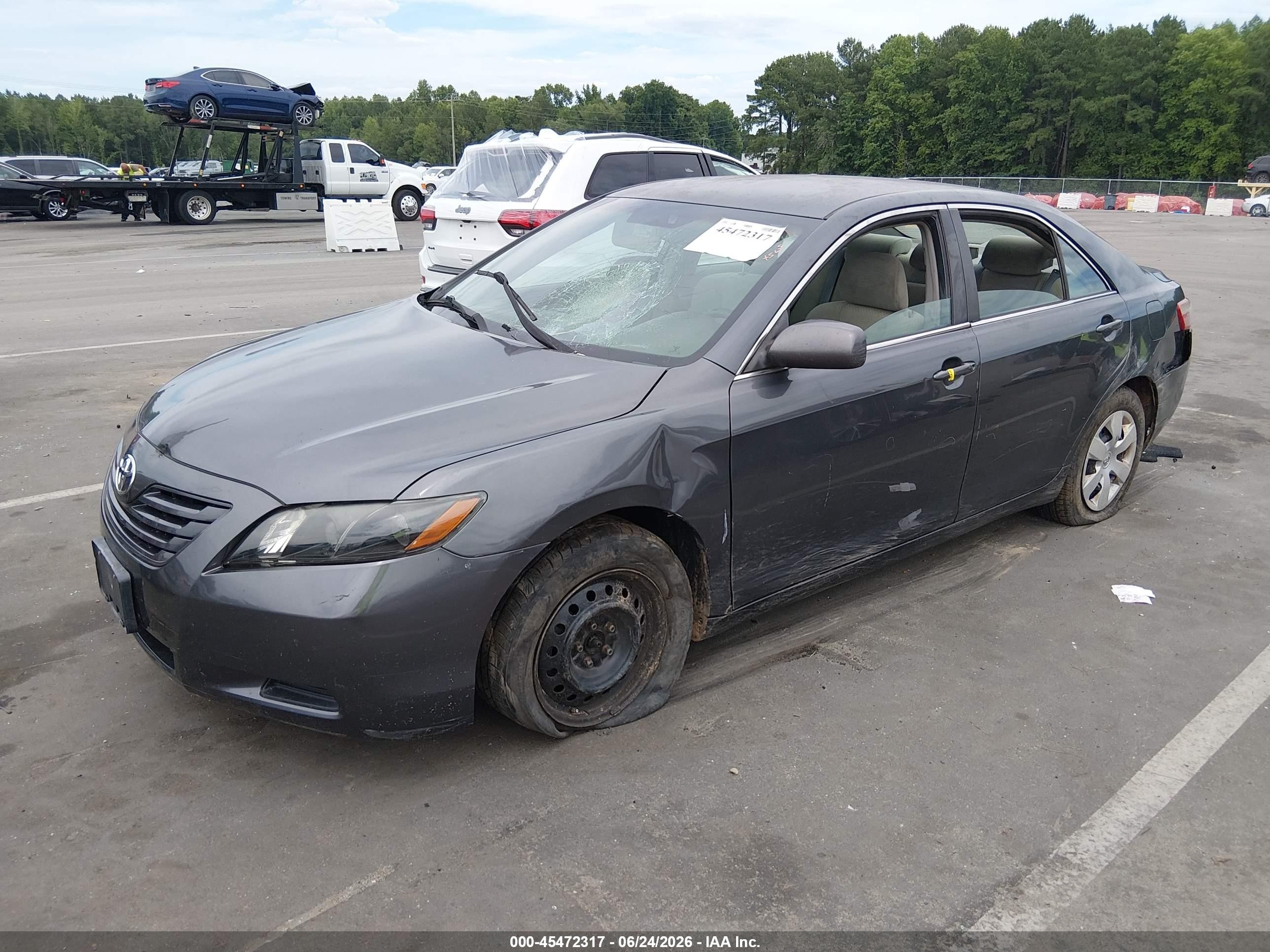 2007 Toyota Camry Le Gray vin: 4T1BE46K67U113671