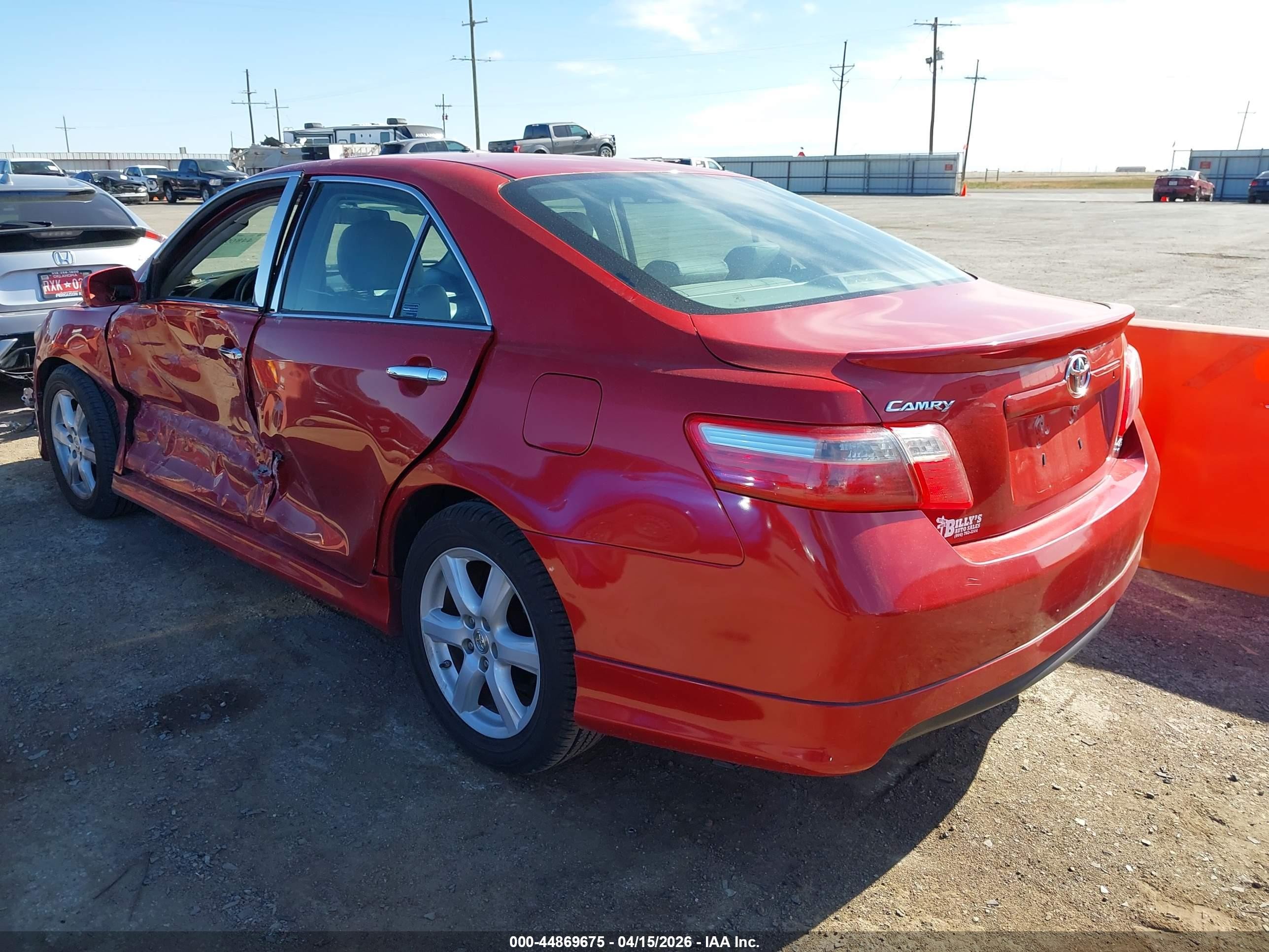 2007 Toyota Camry Se Темно-бордовый vin: 4T1BE46K67U176866