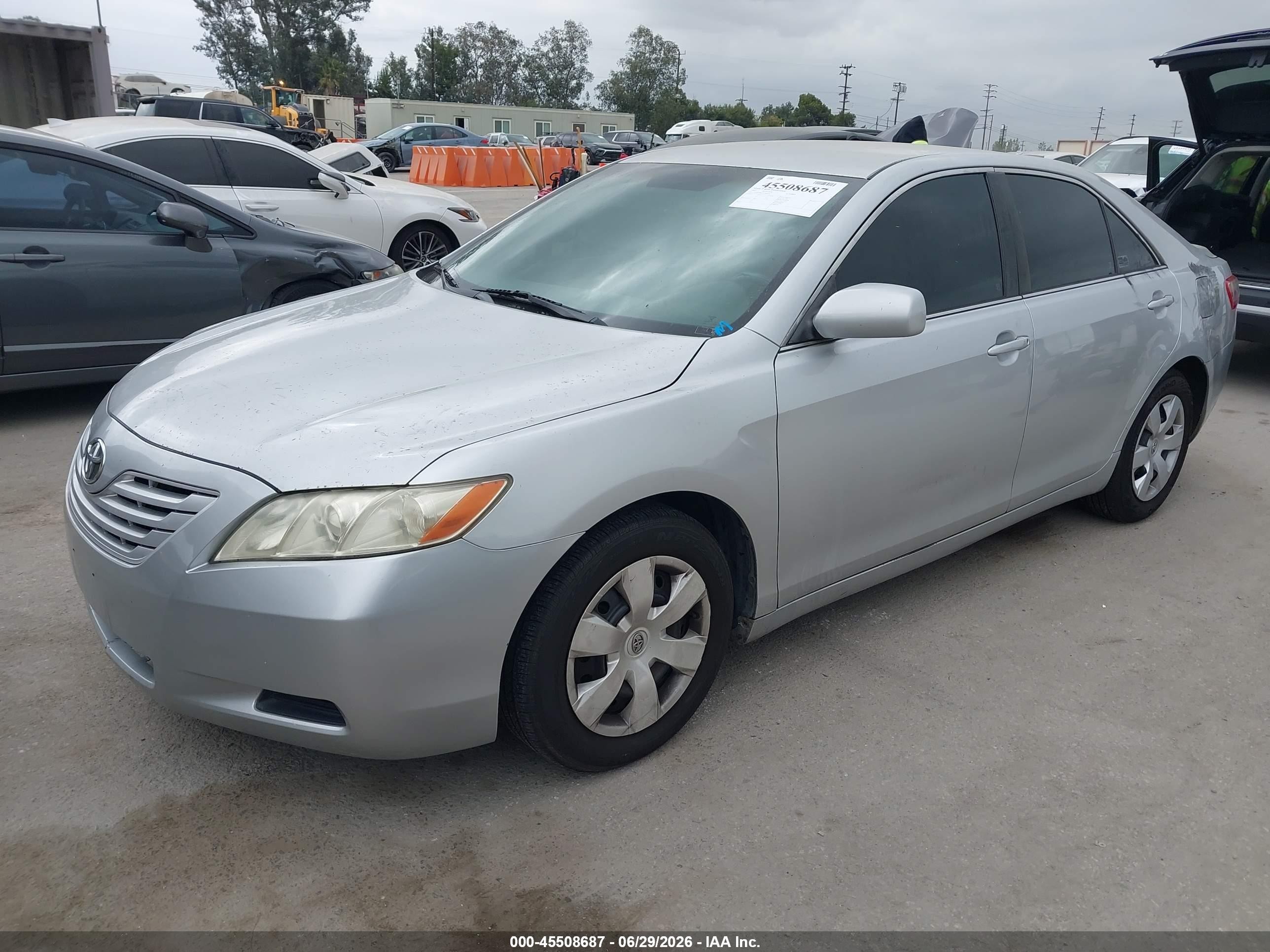 2007 Toyota Camry Le Silver vin: 4T1BE46K67U188659