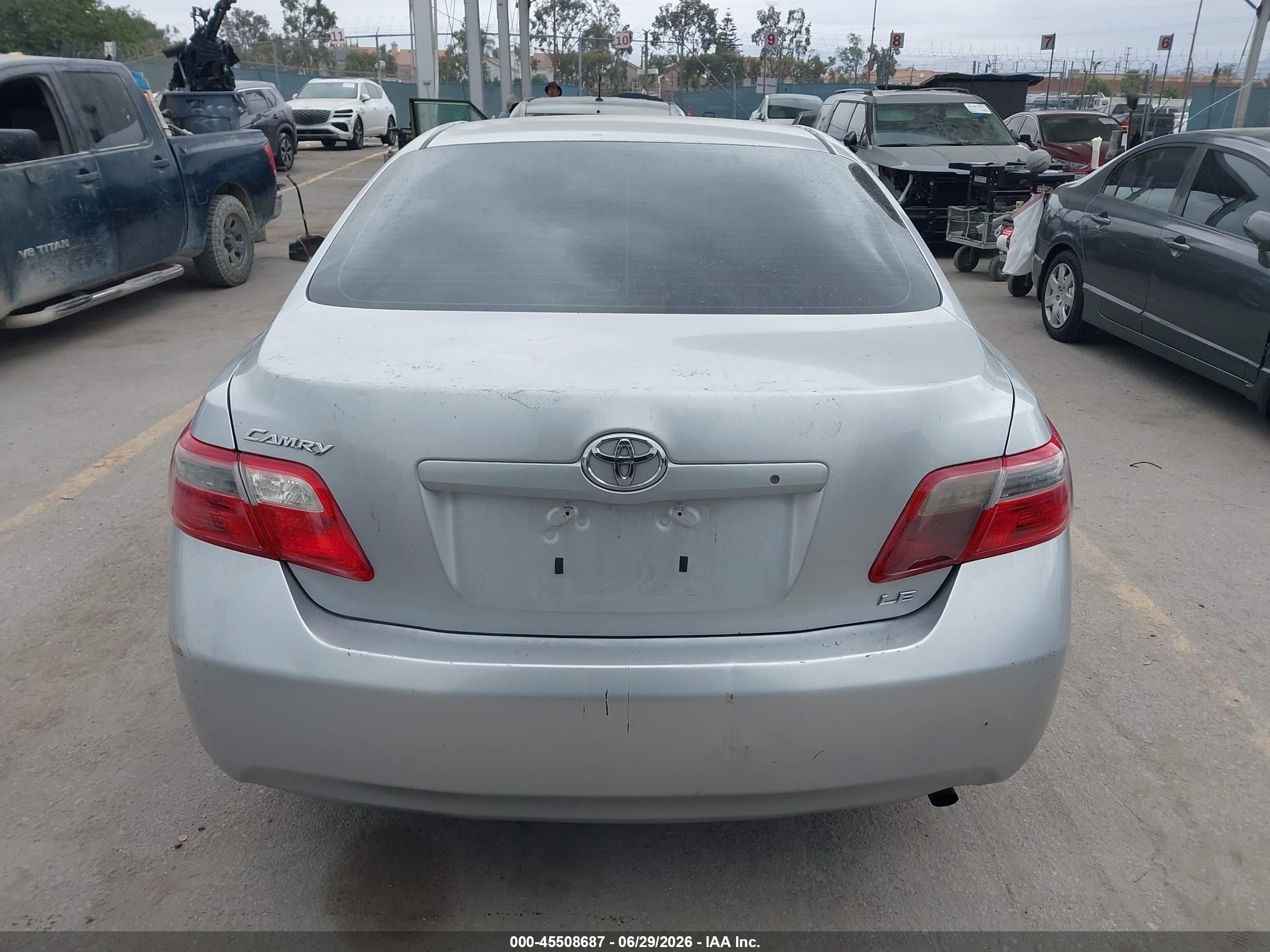 2007 Toyota Camry Le Silver vin: 4T1BE46K67U188659
