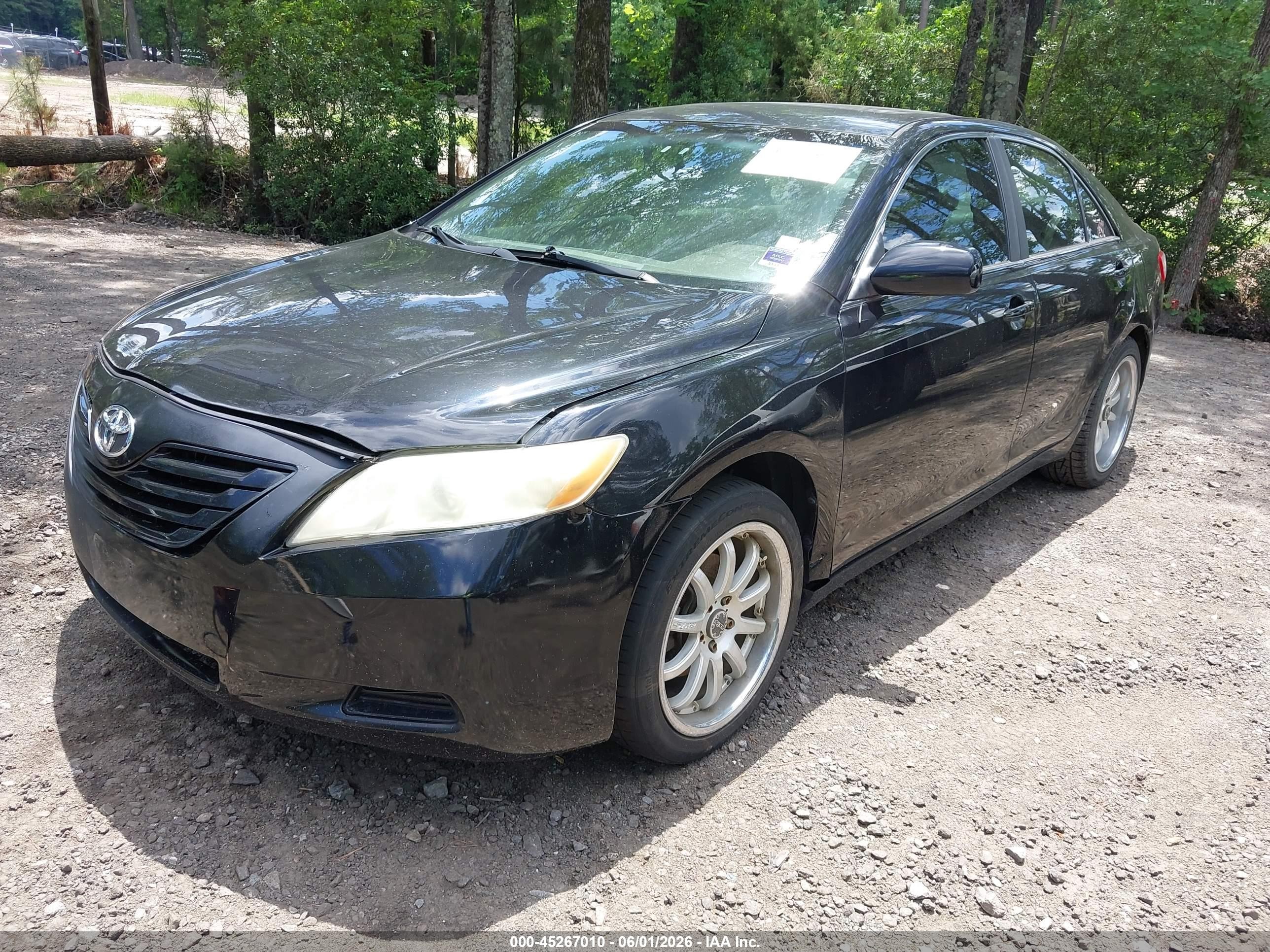 2007 Toyota Camry Le Черный vin: 4T1BE46K67U510202