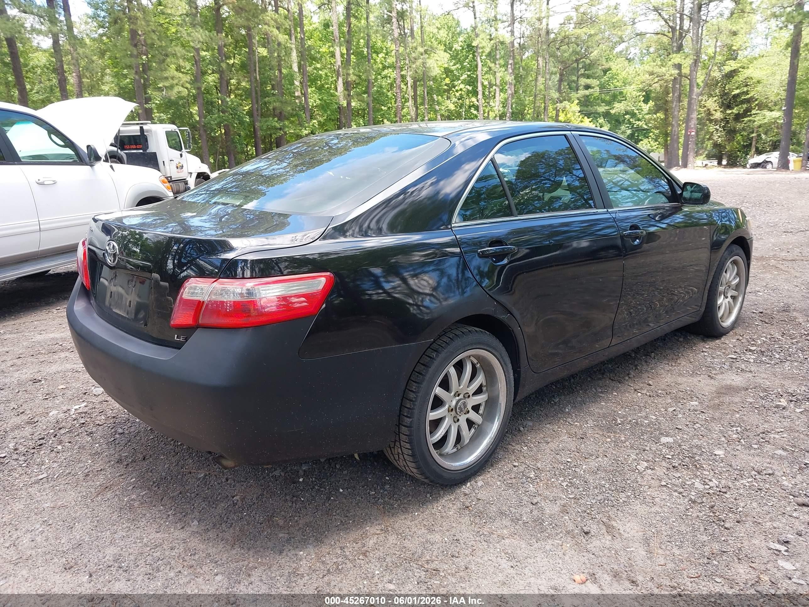 2007 Toyota Camry Le Черный vin: 4T1BE46K67U510202