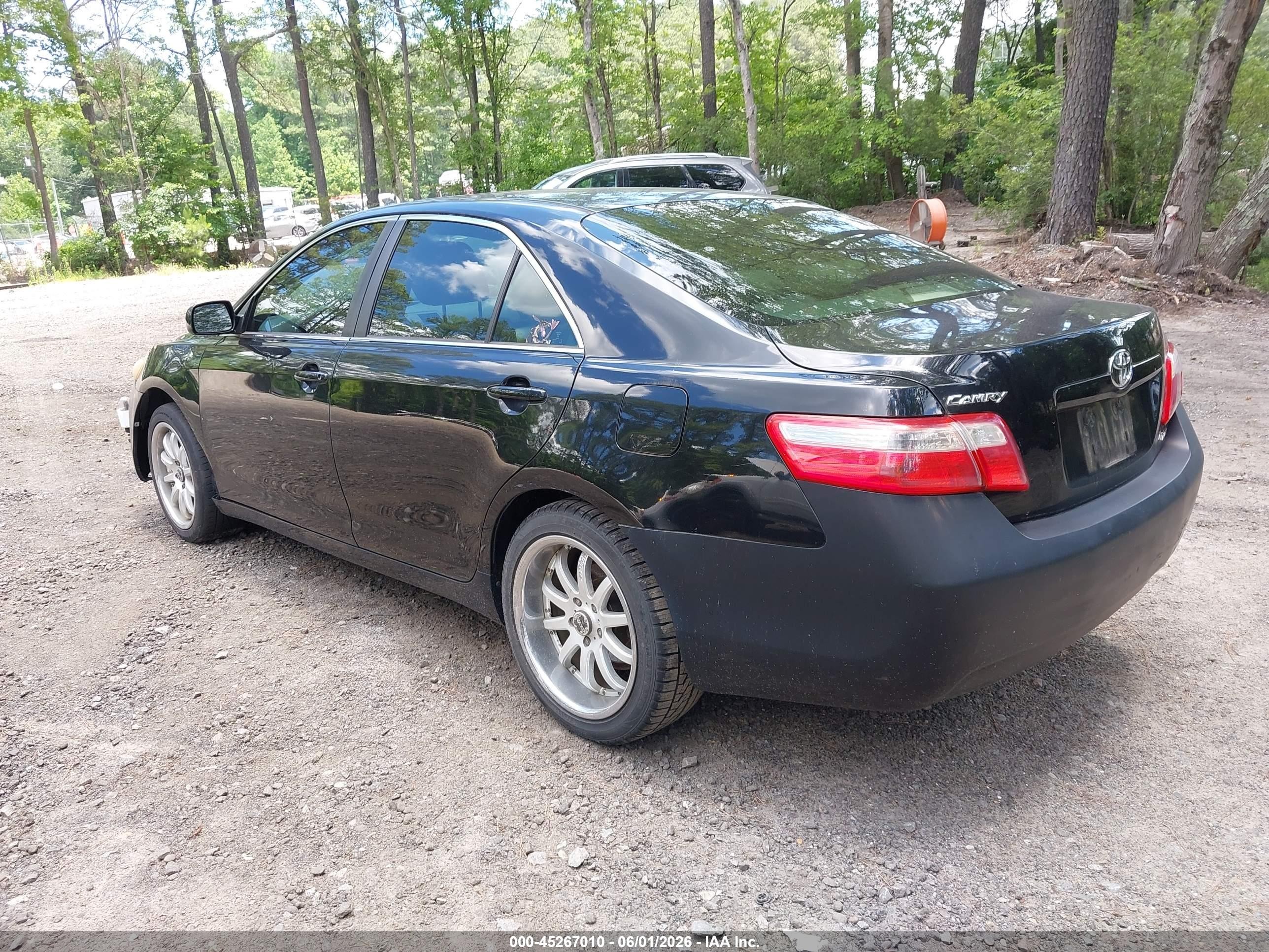 2007 Toyota Camry Le Черный vin: 4T1BE46K67U510202