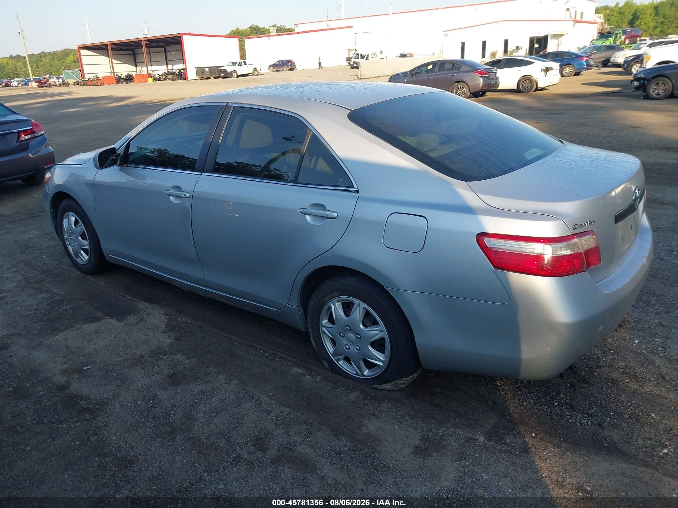 2007 Toyota Camry Le Серый vin: 4T1BE46K67U533446