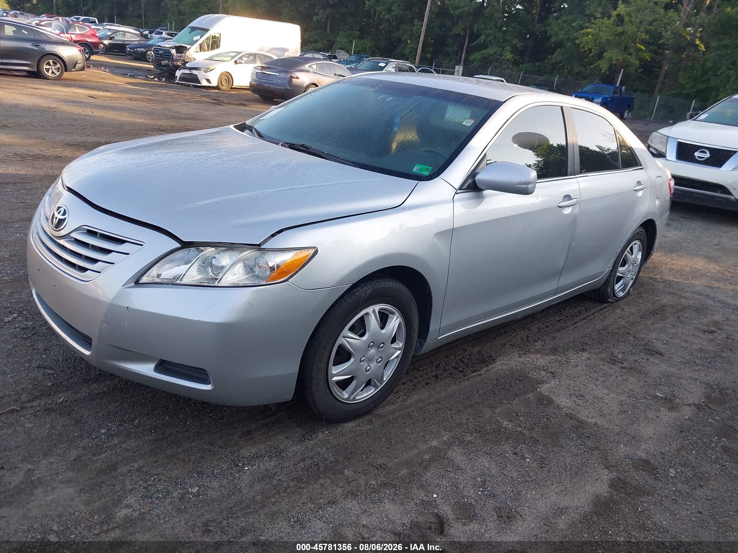 2007 Toyota Camry Le Серый vin: 4T1BE46K67U533446