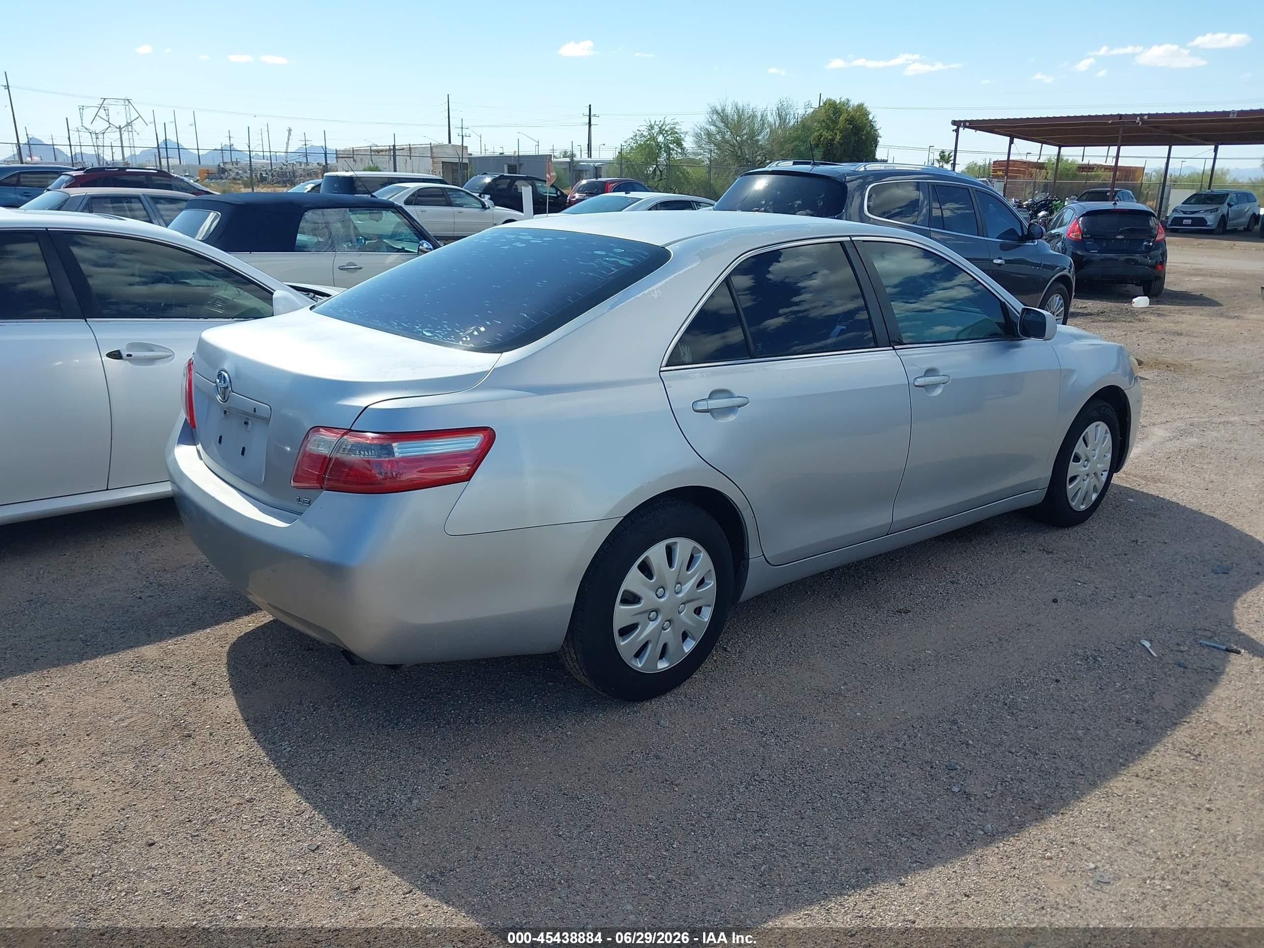 2007 Toyota Camry Le Silver vin: 4T1BE46K67U566351